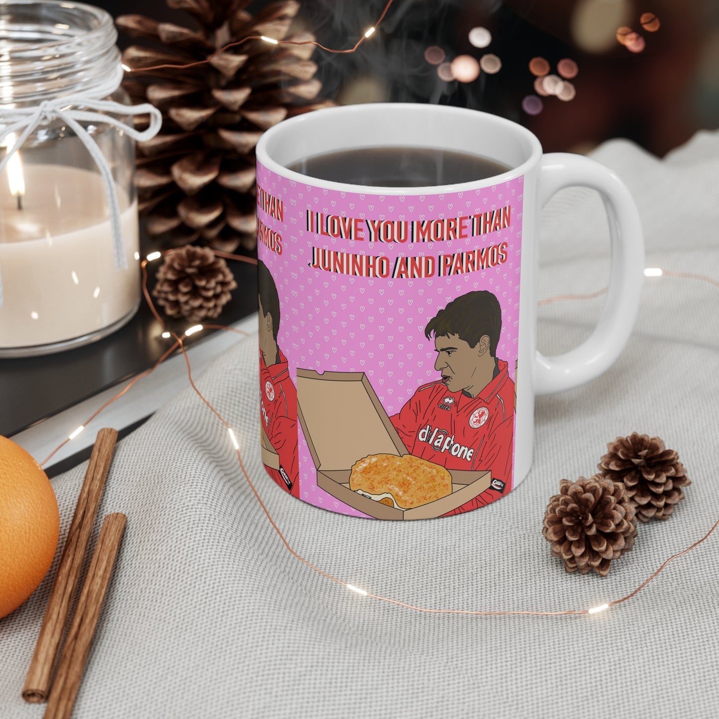 Juninho Boro  — "I Love You More Than Juninho and Parmos" Funny Soccer Fan Gift