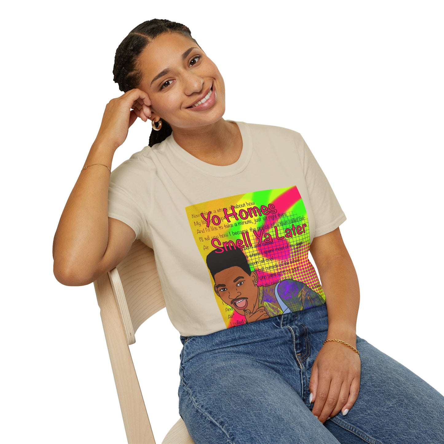 Fresh Prince Will Smith Graphic T-Shirt — 'Yo Home Smell Ya Later' Retro Pop Art Tee