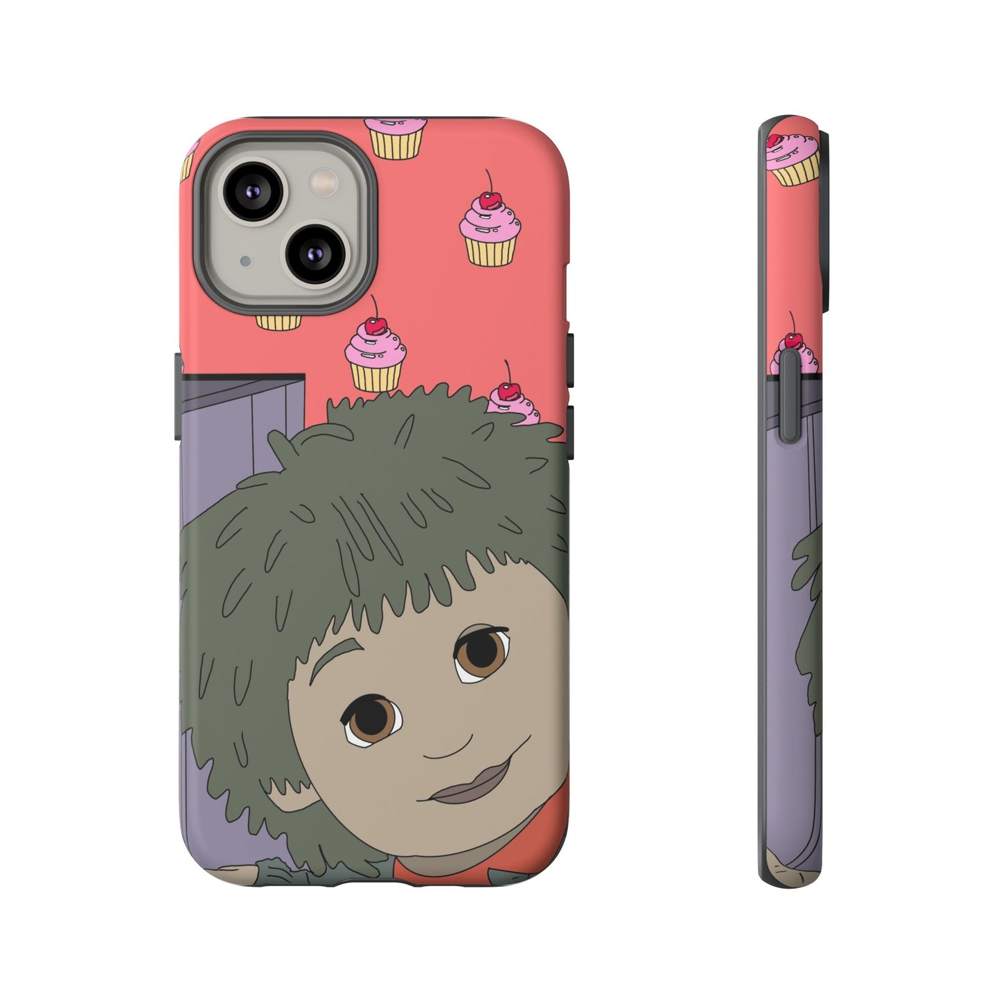 Cute Cupcake Tiny Phone Case — Whimsical Retro Character Protective Cover