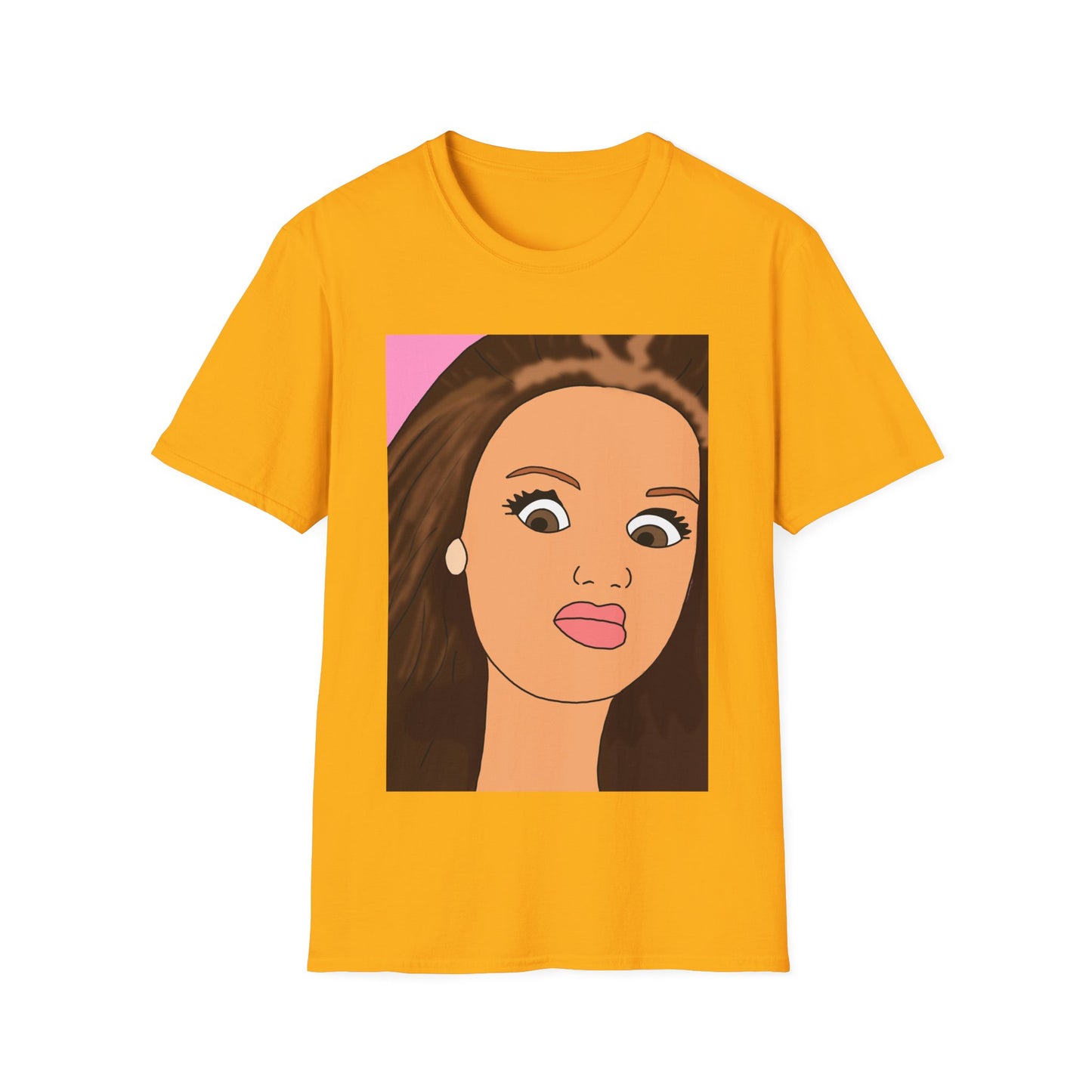 WTF Face T-Shirt — Retro Cartoon Portrait Tee