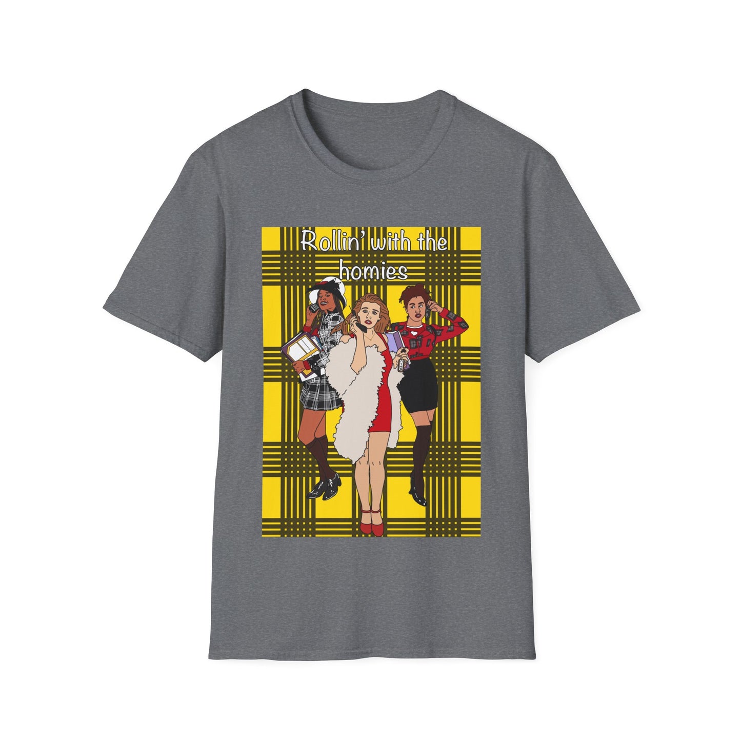90s Clueless Graphic T-Shirt — ‘Clueless’ Plaid Inspired Retro Femme Tee