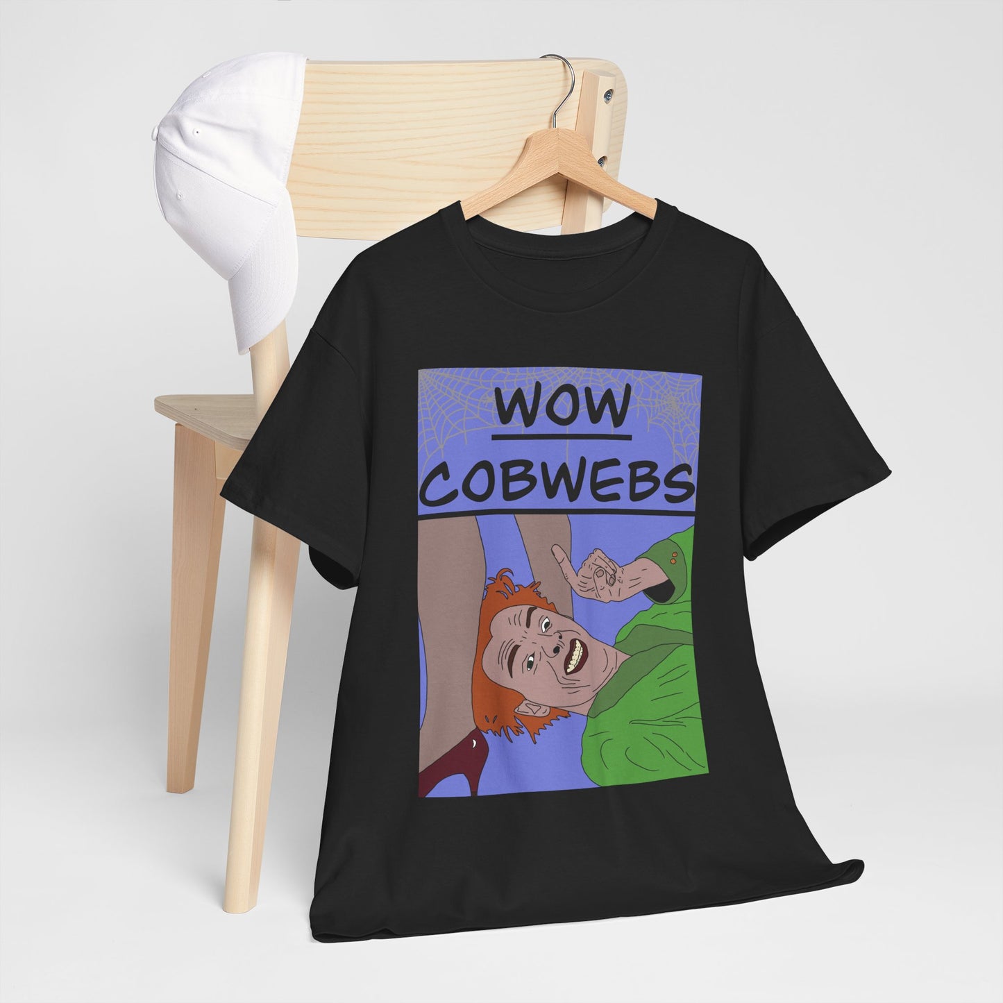 Drop Dead Fred T-Shirt — Funny "Wow Cobwebs" Retro Cartoon Tee