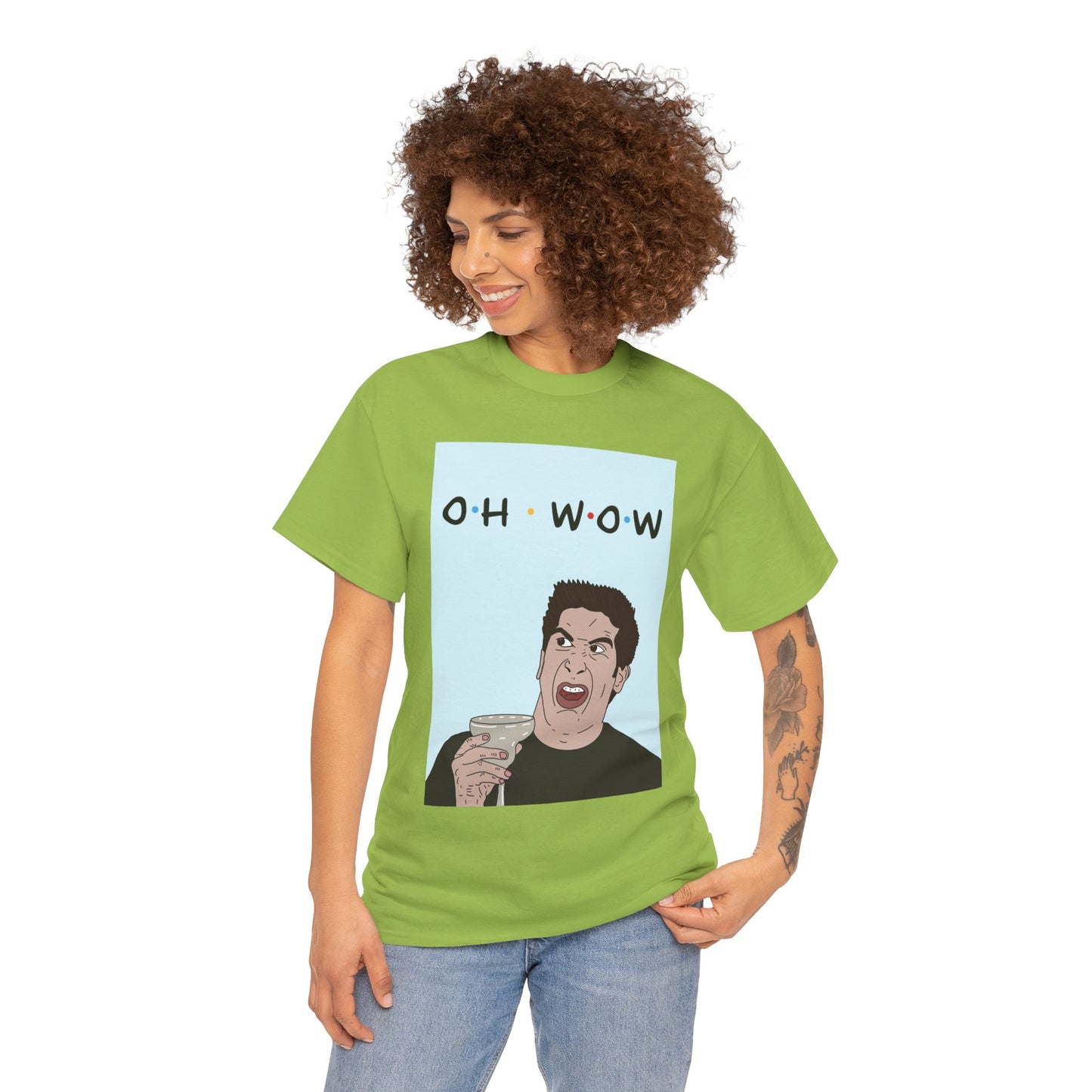Friends Tee — 'Oh Wow' Funny Ross Geller Shirt