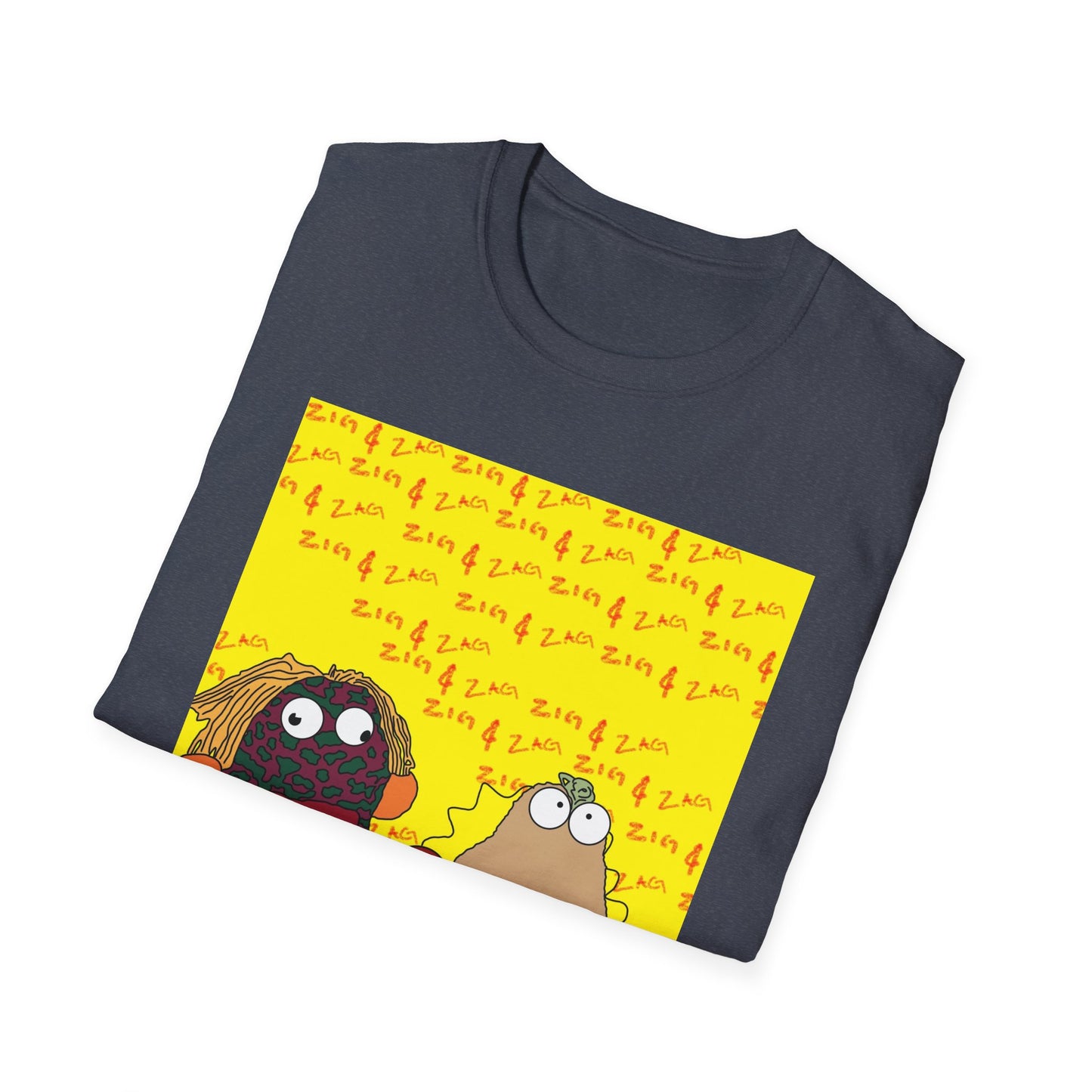 Zig & Zag 90s Graphic T-Shirt — Colorful Puppet Duo Pop Art Tee