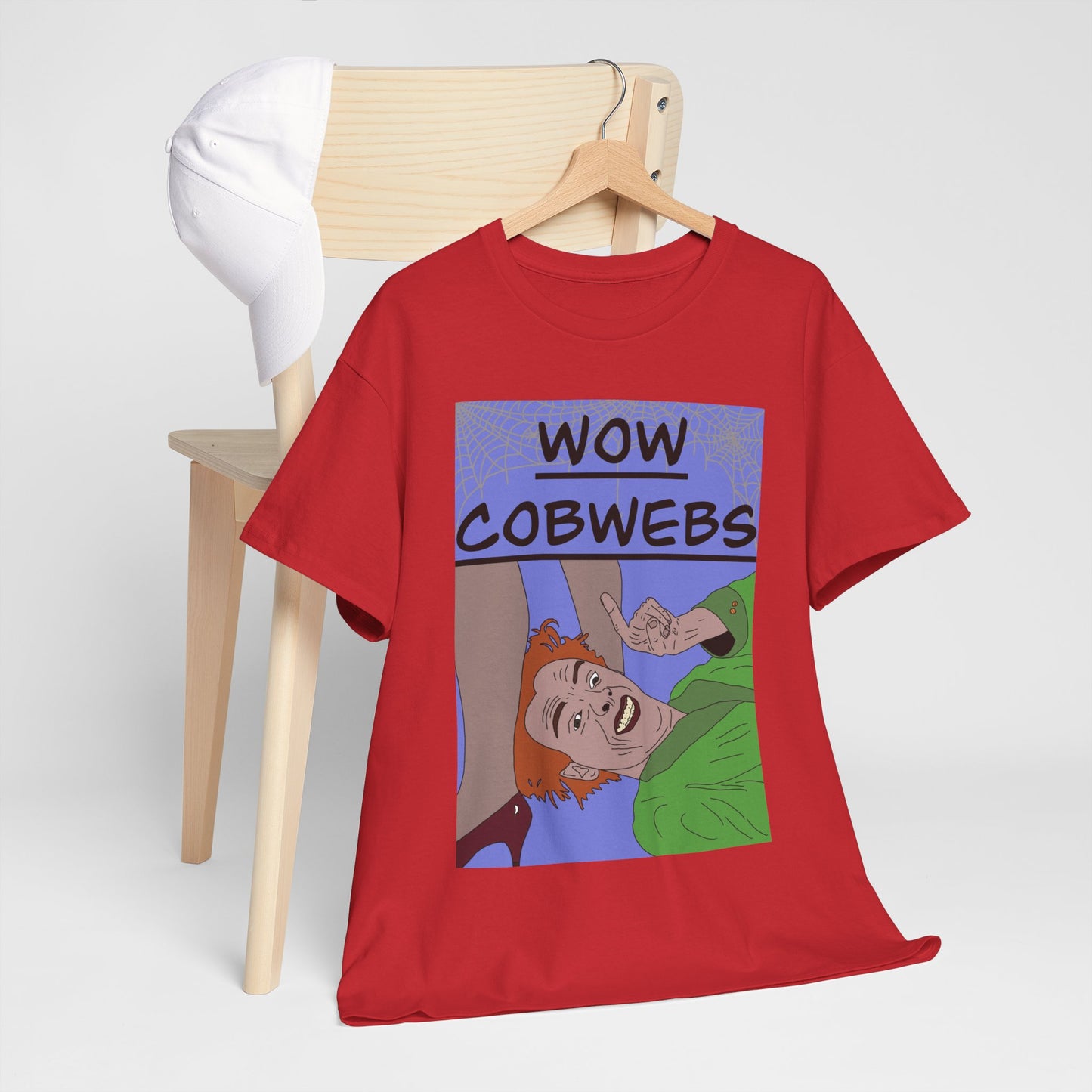 Drop Dead Fred T-Shirt — Funny "Wow Cobwebs" Retro Cartoon Tee
