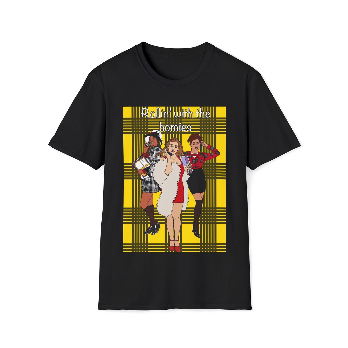 90s Clueless Graphic T-Shirt — ‘Clueless’ Plaid Inspired Retro Femme Tee