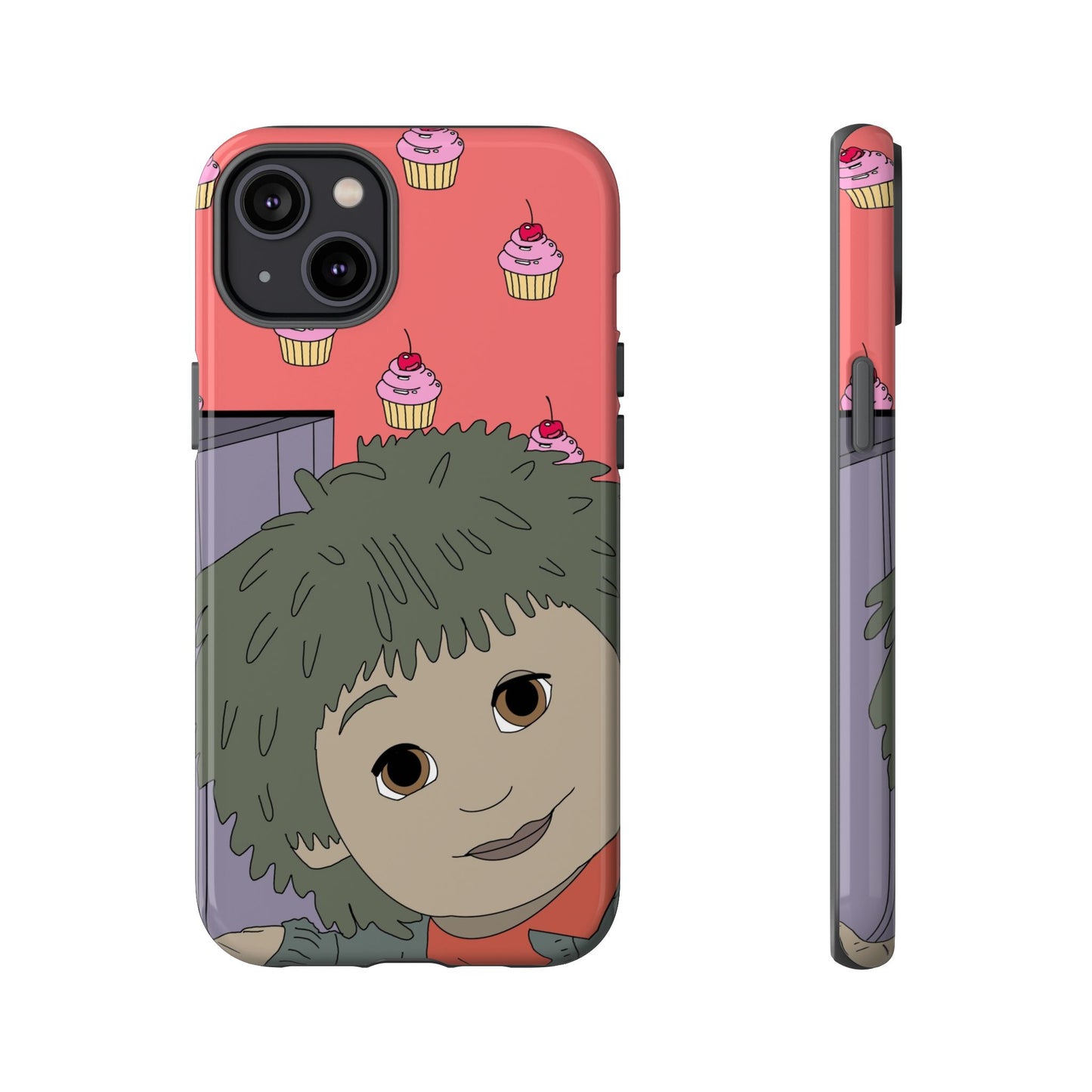 Cute Cupcake Tiny Phone Case — Whimsical Retro Character Protective Cover