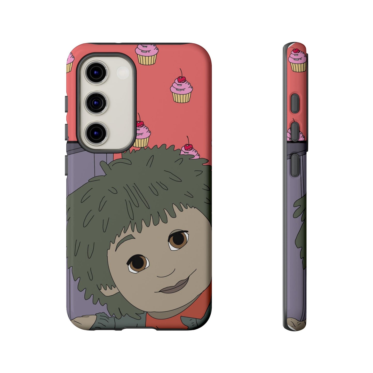 Cute Cupcake Tiny Phone Case — Whimsical Retro Character Protective Cover