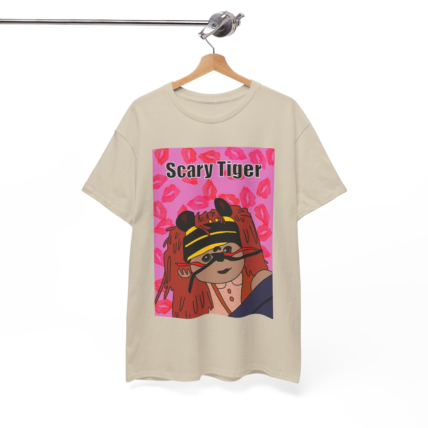 Limited Edition Valentines Day Scary Tiger Graphic Tee