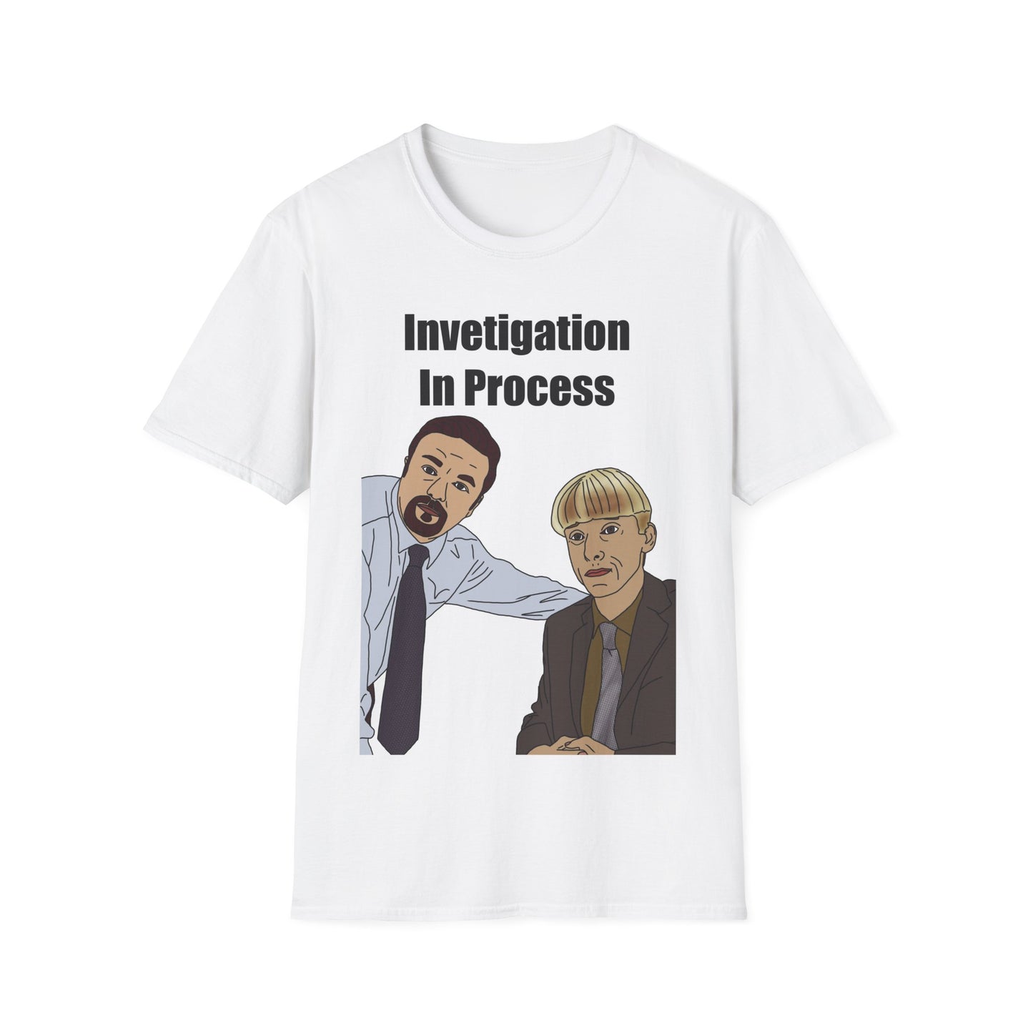 The Office Gareth Keenan & David Brent Investigation In Process T-Shirt — Funny Duo Graphic Tee