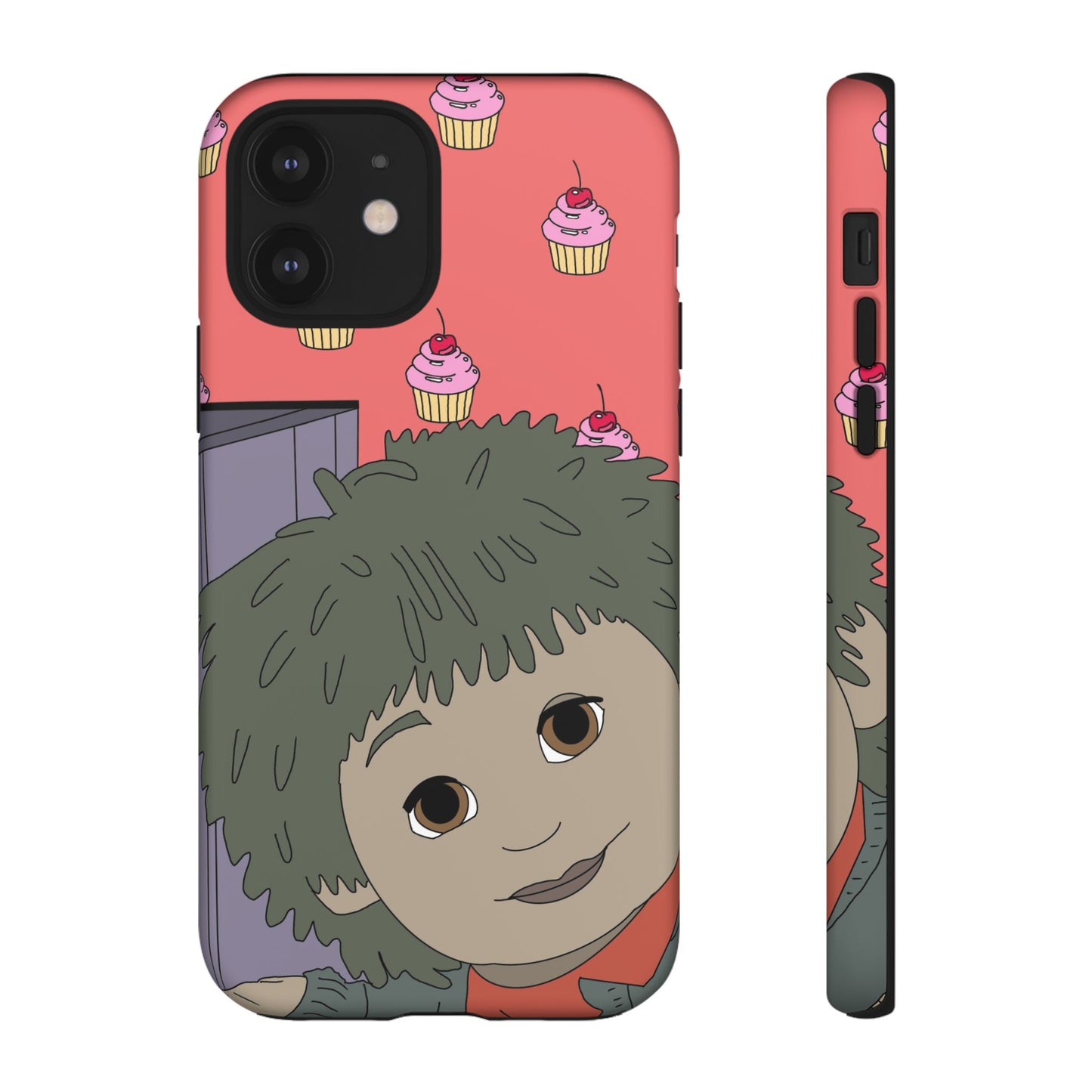 Cute Cupcake Tiny Phone Case — Whimsical Retro Character Protective Cover