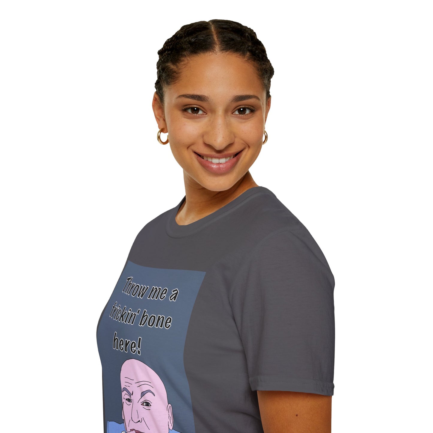 Dr Evil Austin Powers Throw Me a Frickin' Bone T-Shirt — Funny Meme Graphic Tee