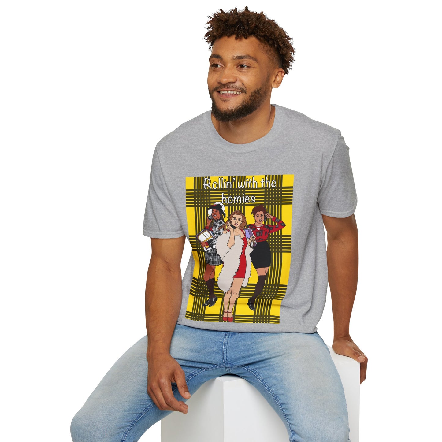 90s Clueless Graphic T-Shirt — ‘Clueless’ Plaid Inspired Retro Femme Tee