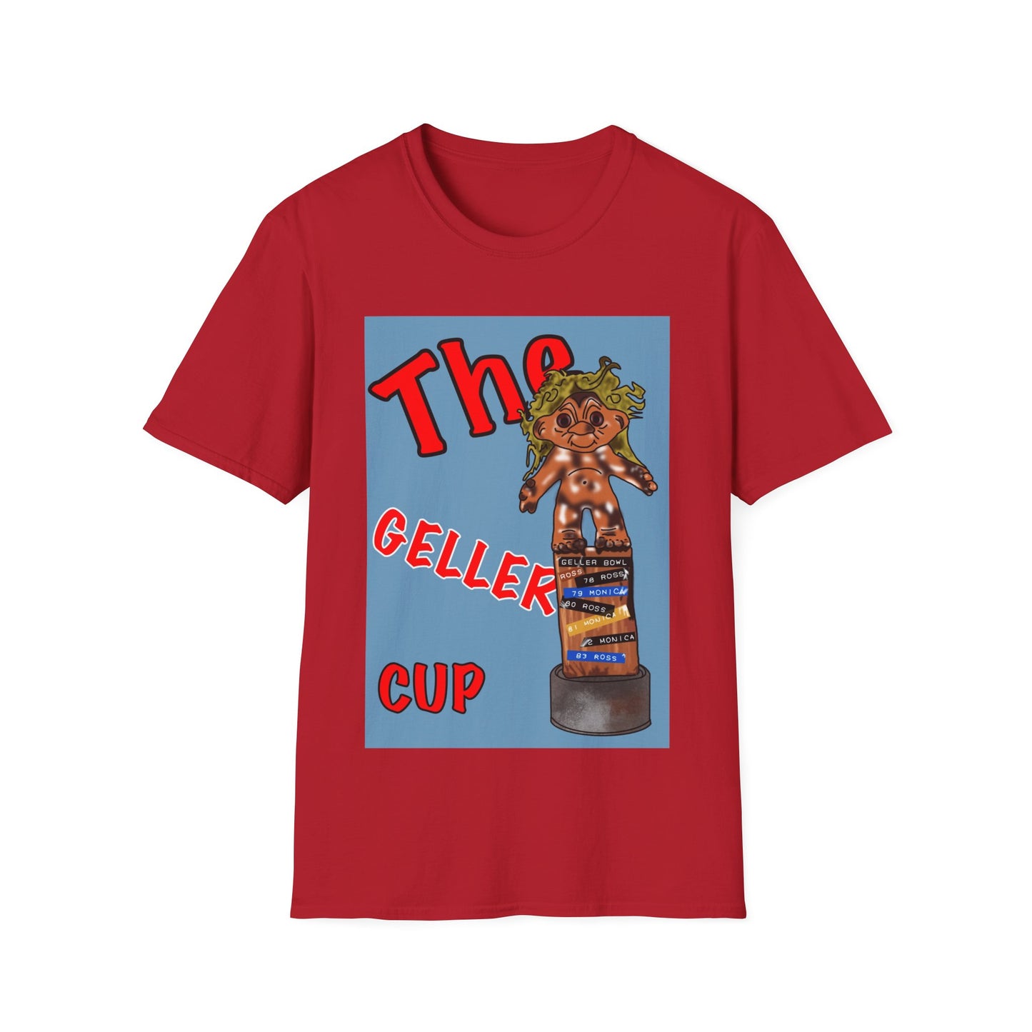 Friends TV Show Geller Cup T-Shirt — Retro Trophy Graphic Tee