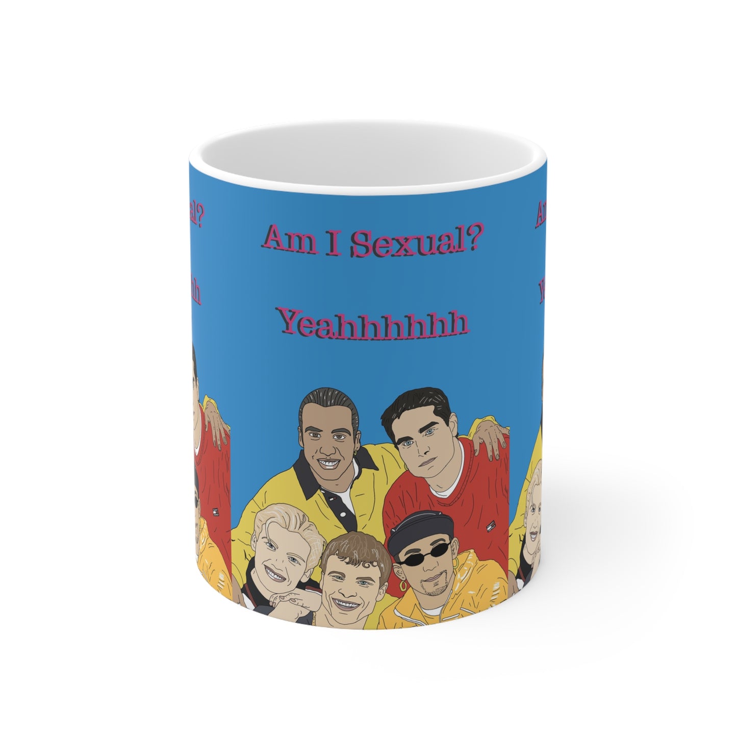 Backstreet Boys — Retro Pop Band Design with "Am I Sexual? Yeahhhhhh"