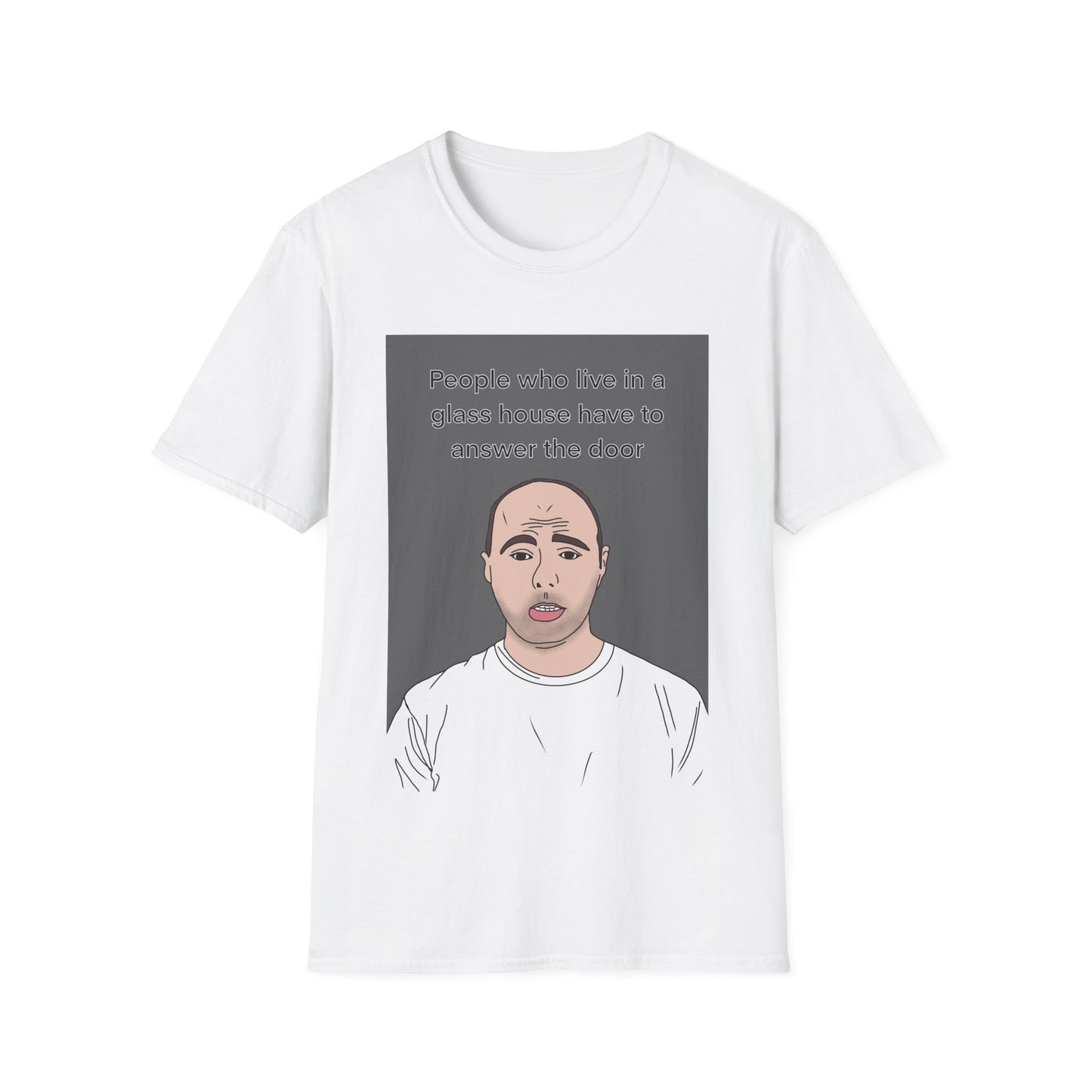 Karl Pilkington  — Portrait Illustration with 'Glass Houses' Quote
