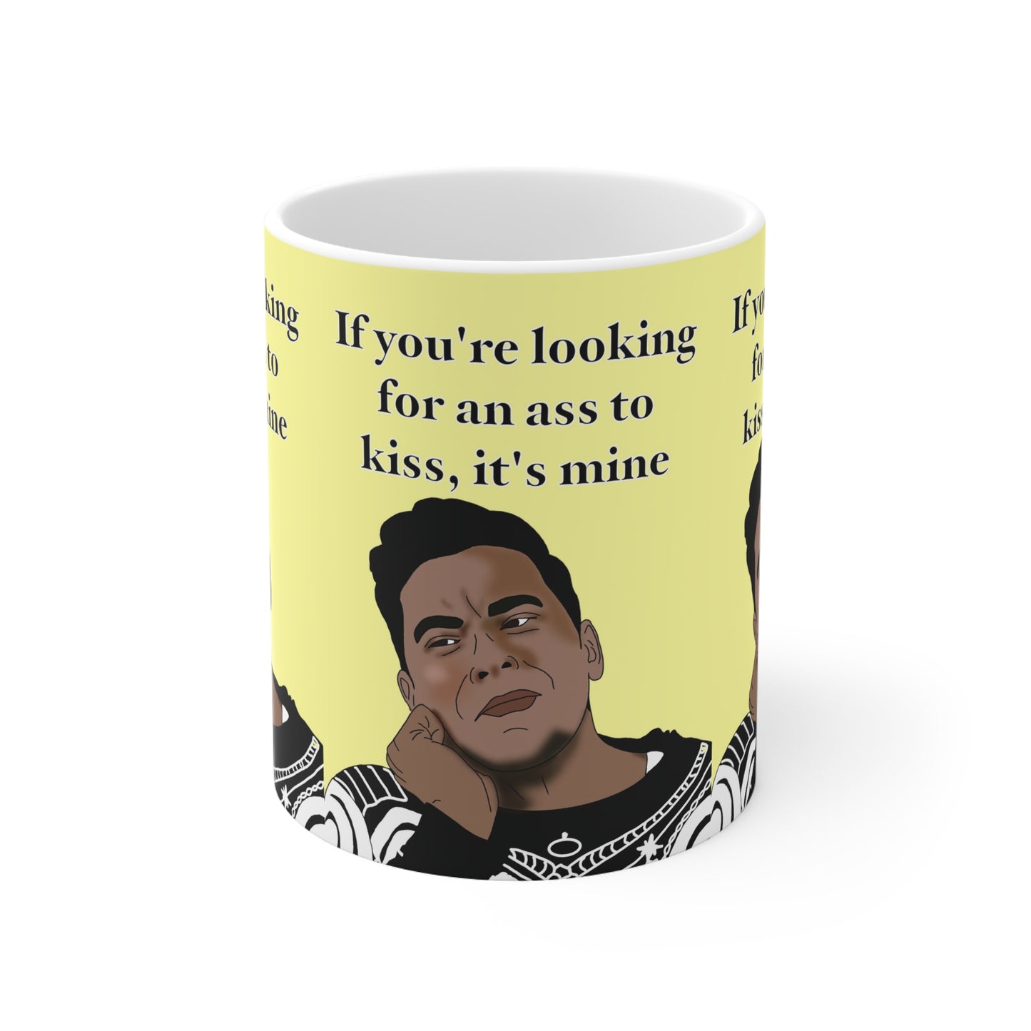 David Rose  — "If you're looking for an ass to kiss, it's mine" Funny Pop Culture Coffee Cup