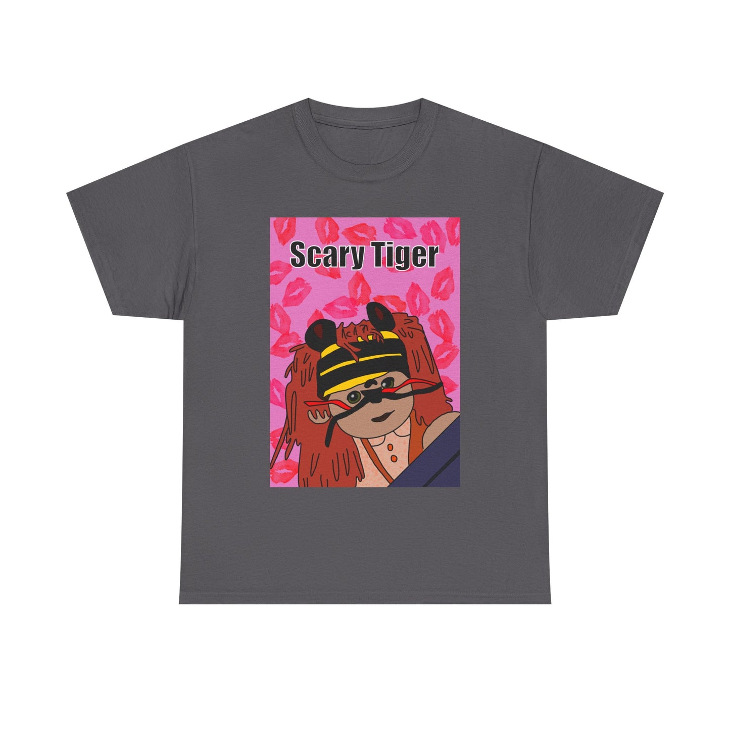 Limited Edition Valentines Day Scary Tiger Graphic Tee