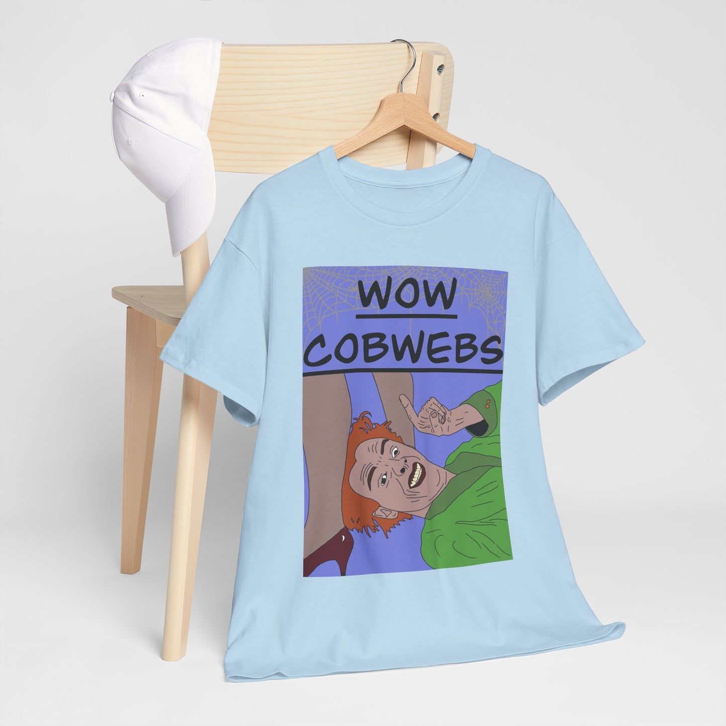 Drop Dead Fred T-Shirt — Funny "Wow Cobwebs" Retro Cartoon Tee