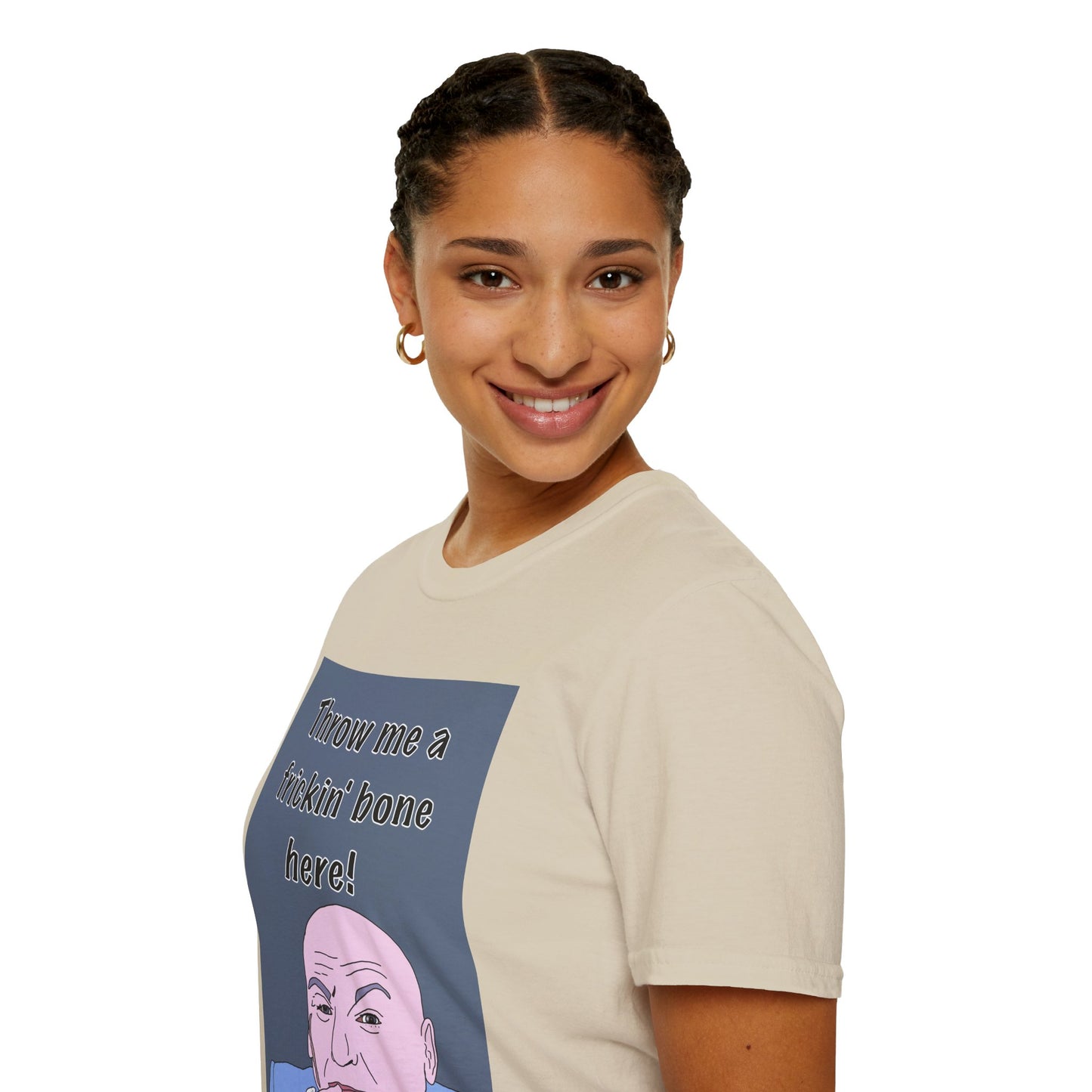 Dr Evil Austin Powers Throw Me a Frickin' Bone T-Shirt — Funny Meme Graphic Tee