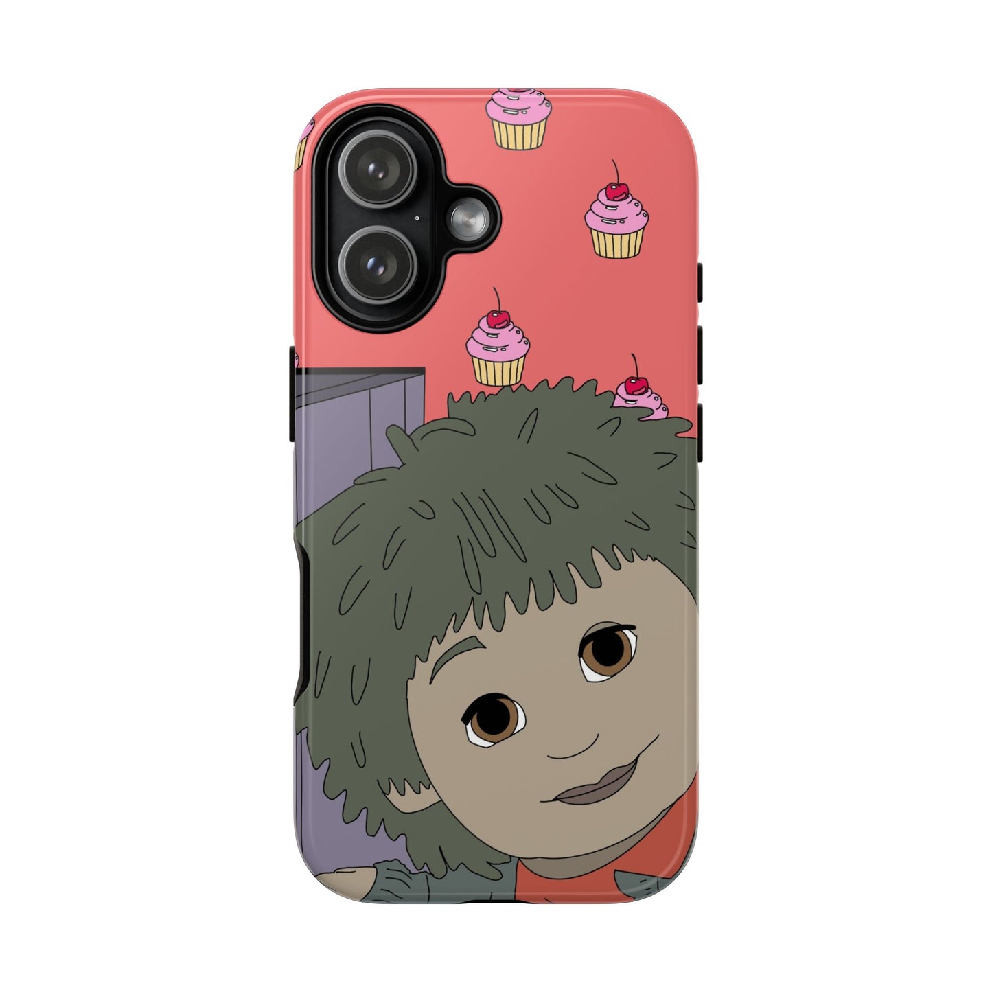 Cute Cupcake Tiny Phone Case — Whimsical Retro Character Protective Cover
