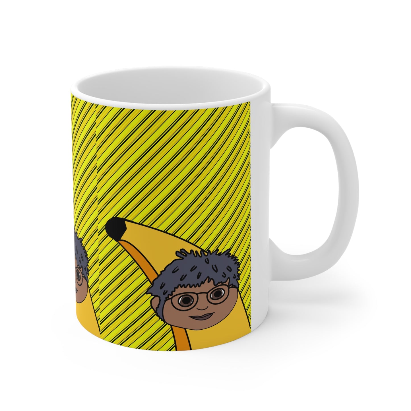 Banana Costume Tom Mug — Cute Coffee Cup (11oz & 15oz)