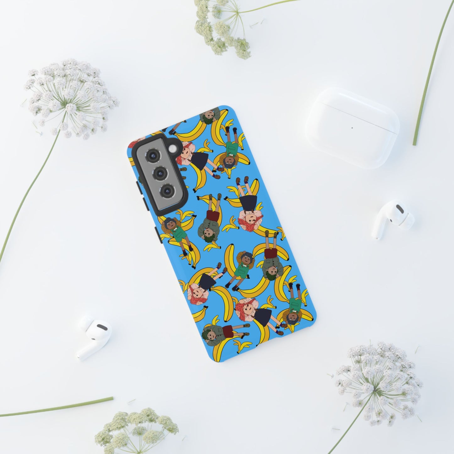 Banana Tots Pattern Phone Case — Cute Cartoon Phone Cover