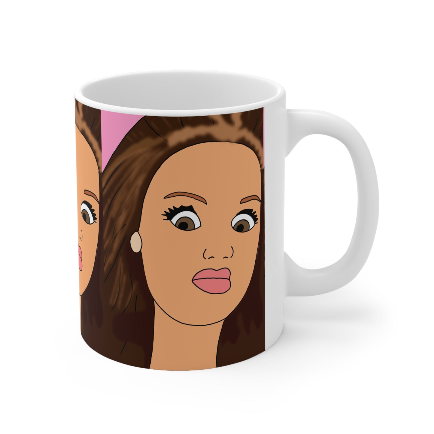 WHAAT!? Pop Art Side-Eye Mug — Funny Sassy Woman Coffee Cup