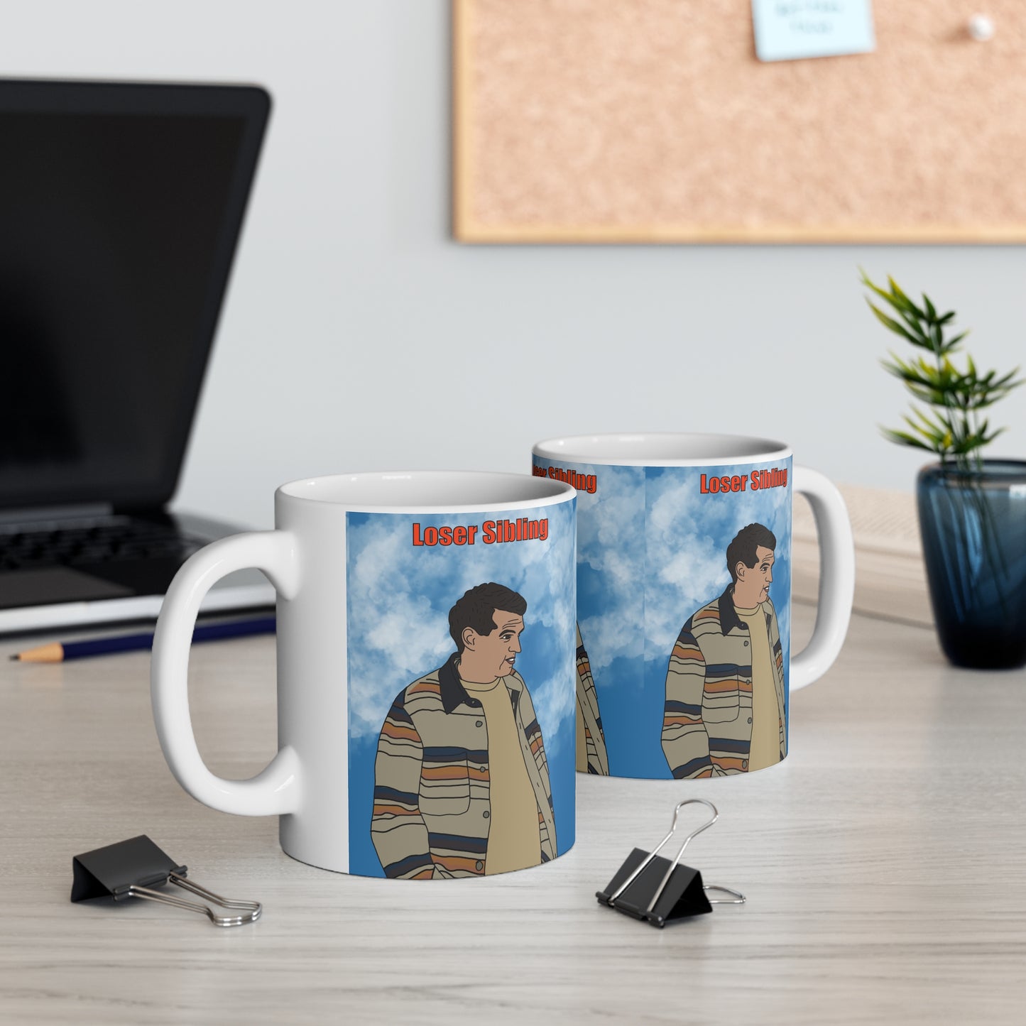 Loser Sibling Ceramic Mug —Nobody Wants This Illustration Coffee Cup (11oz, 15oz)