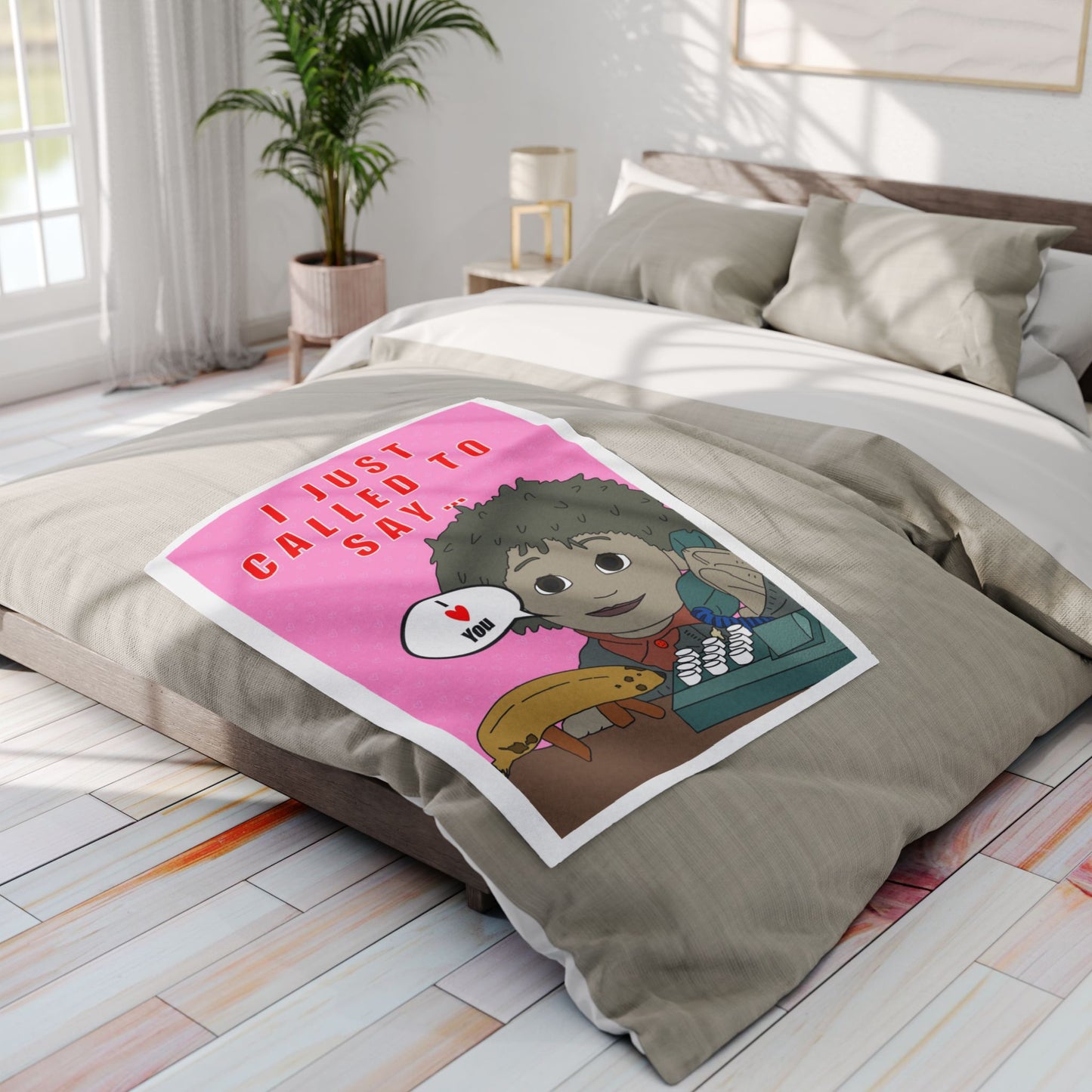 Limited Edition Valentines Day I Just Called to Say I Love You Arctic Fleece Blanket