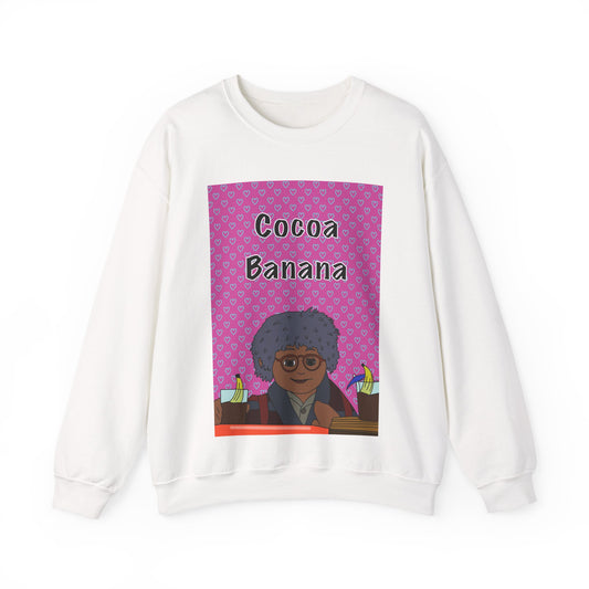 ** Limited Edition ** Cocoa Banana Crewneck Sweatshirt — Retro Cartoon Graphic