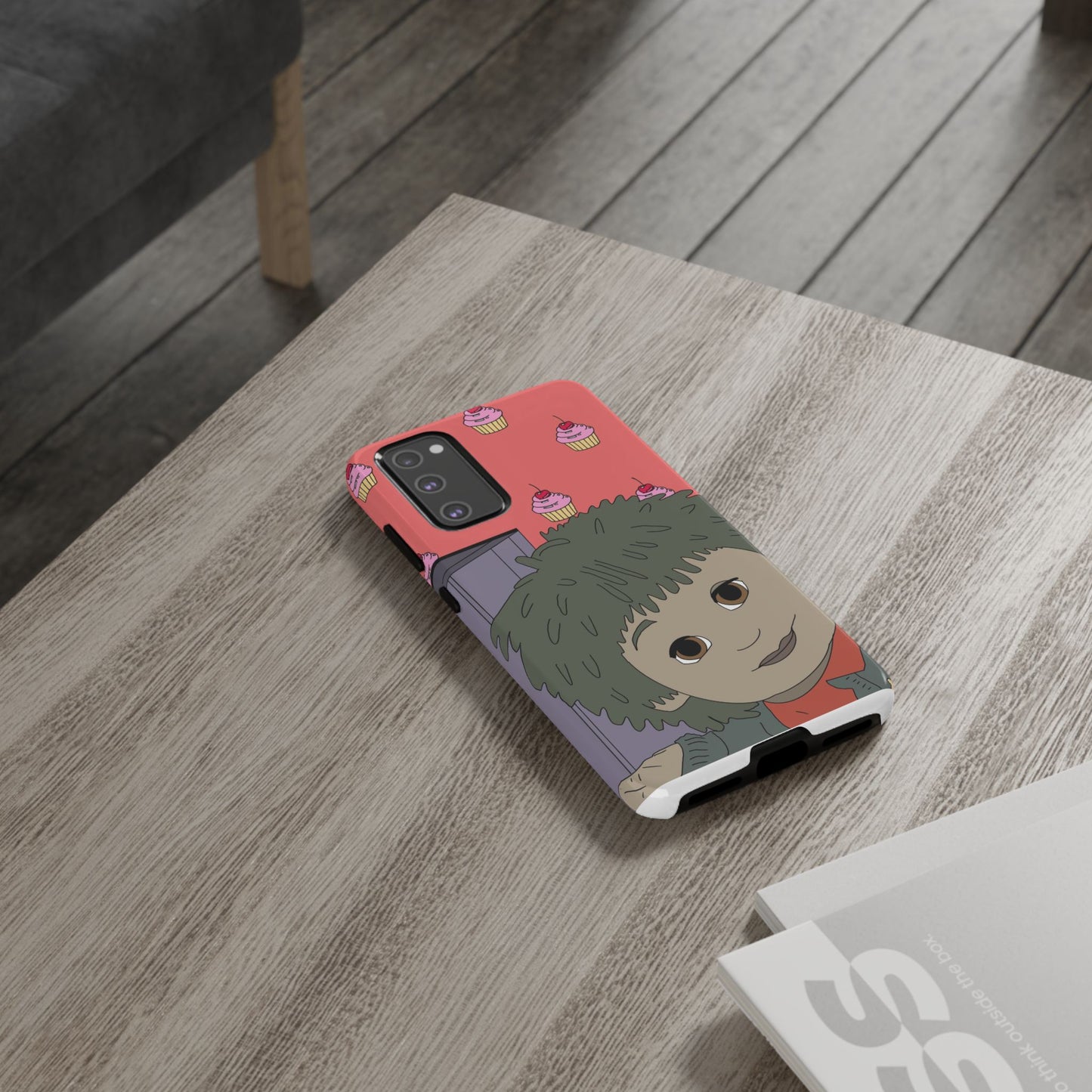 Cute Cupcake Tiny Phone Case — Whimsical Retro Character Protective Cover