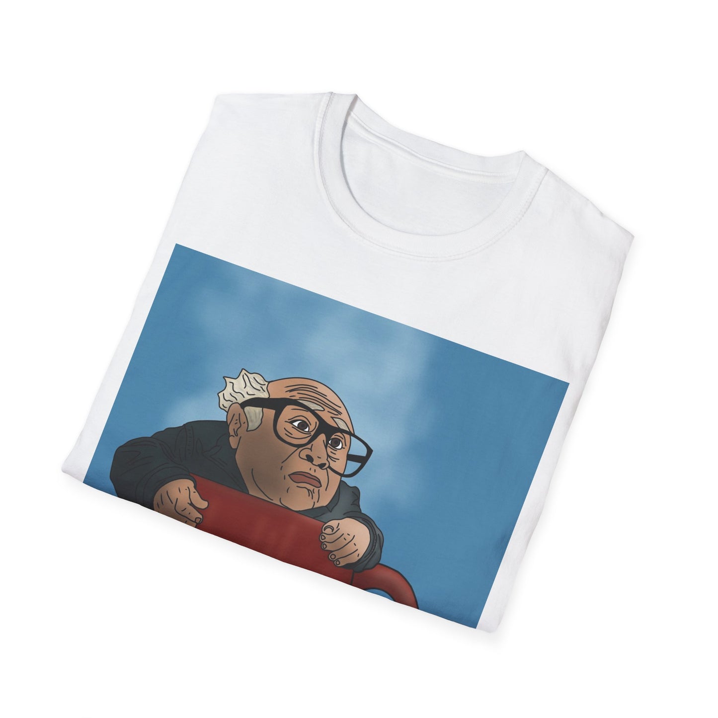 T-Shirt — Meme Danny Divito in Coffee Mug Illustration Tee