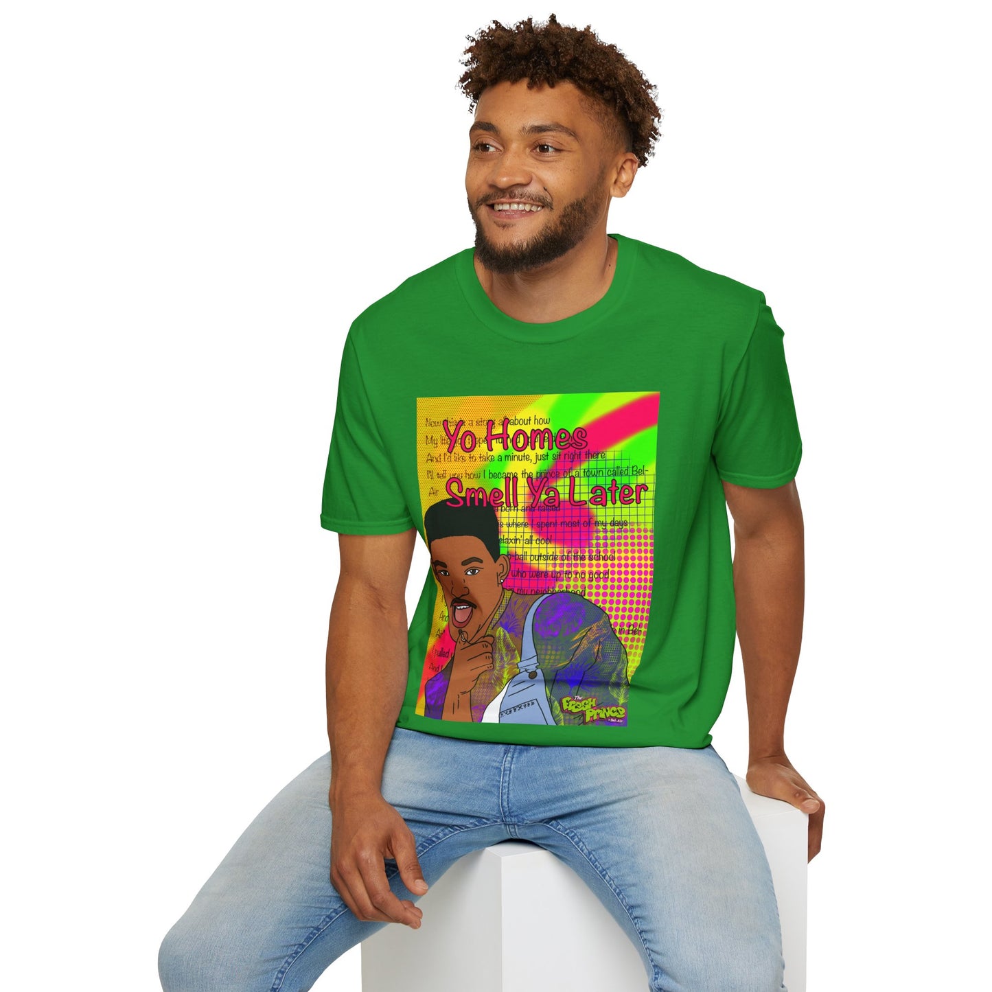 Fresh Prince Will Smith Graphic T-Shirt — 'Yo Home Smell Ya Later' Retro Pop Art Tee
