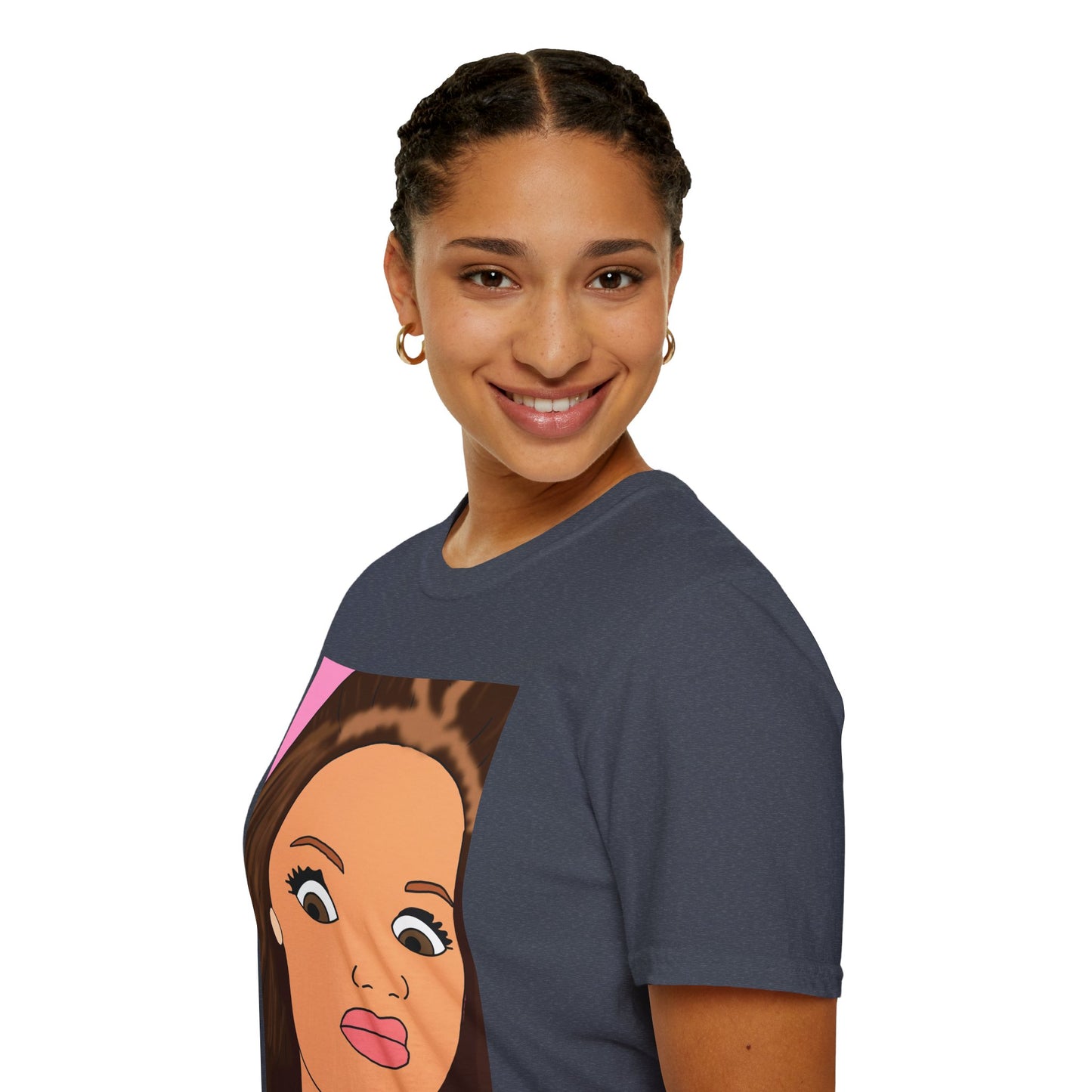 WTF Face T-Shirt — Retro Cartoon Portrait Tee