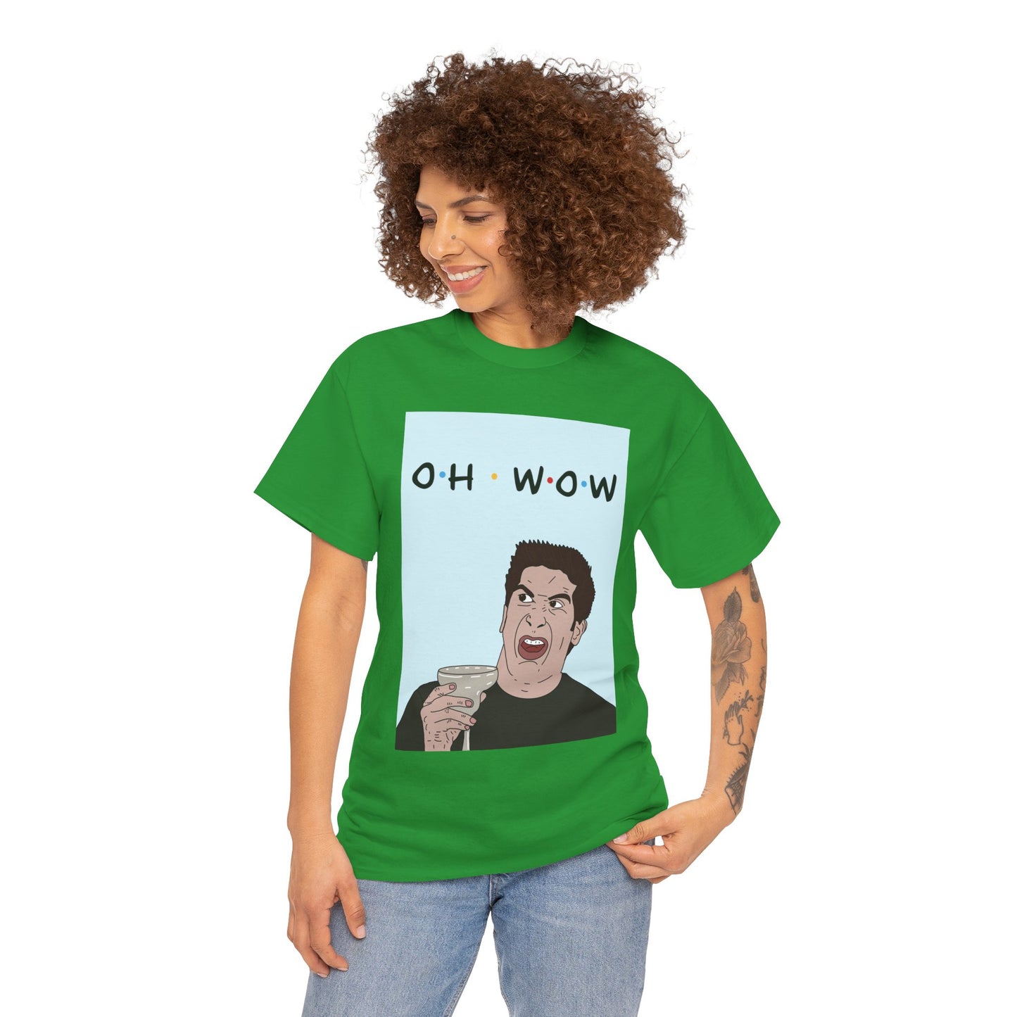Friends Tee — 'Oh Wow' Funny Ross Geller Shirt