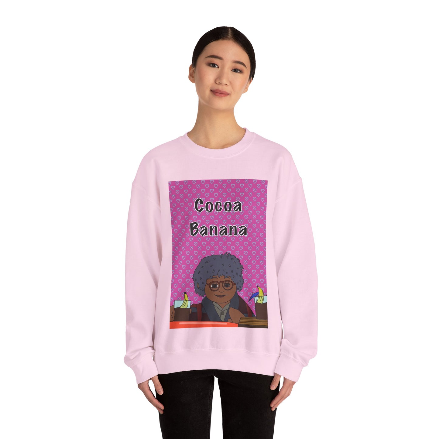 ** Limited Edition ** Cocoa Banana Crewneck Sweatshirt — Retro Cartoon Graphic