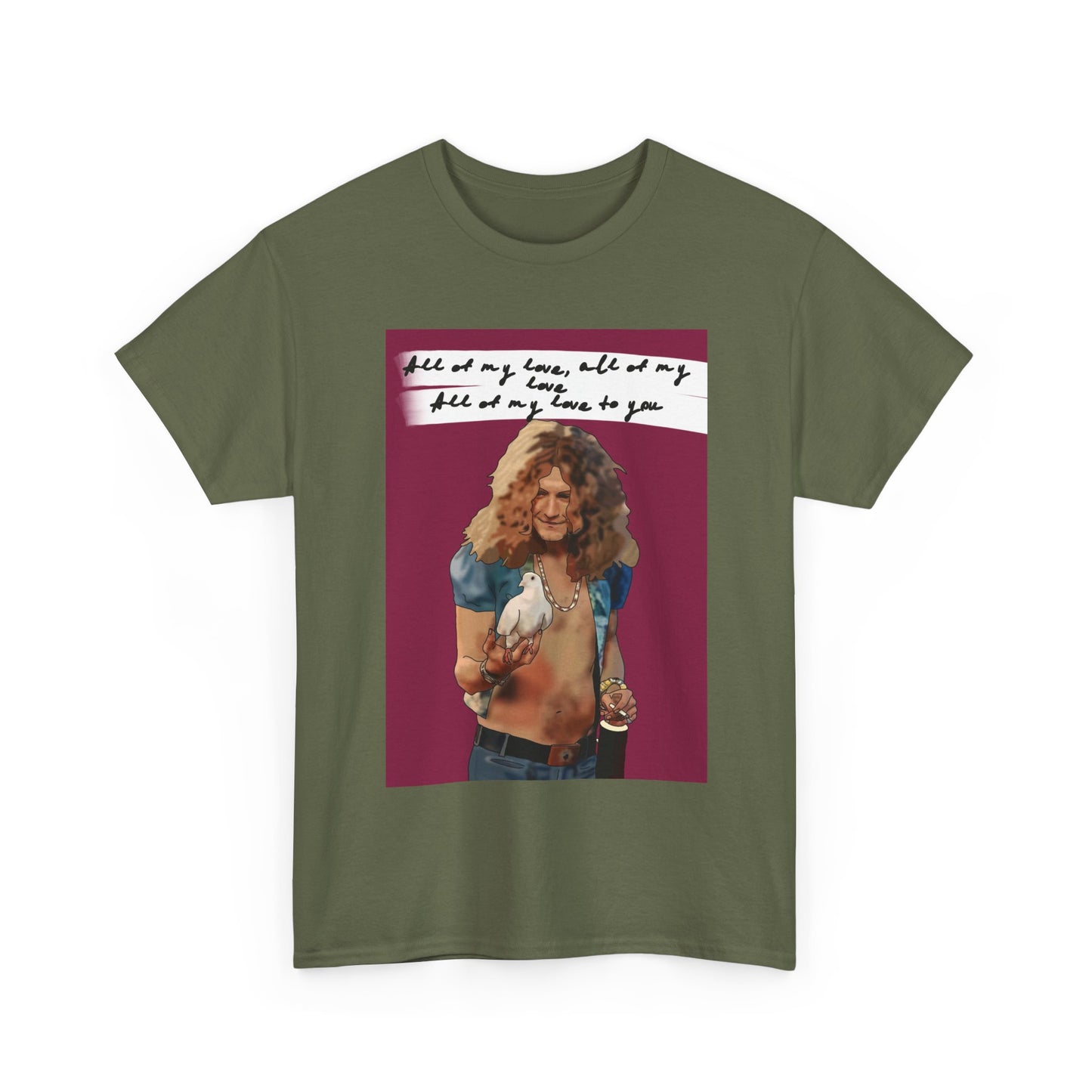 Robert Plant Led Zeppelin lyrics t shirt