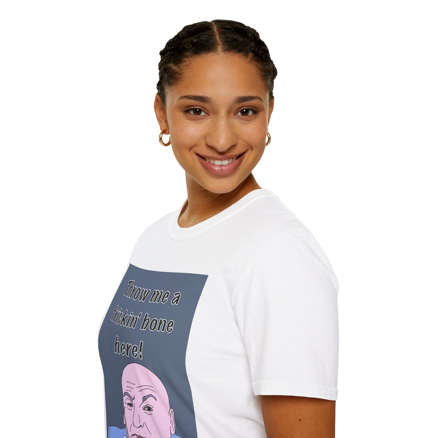 Dr Evil Austin Powers Throw Me a Frickin' Bone T-Shirt — Funny Meme Graphic Tee