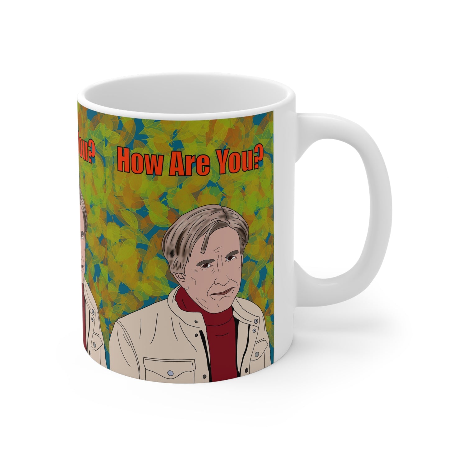 Alan Partridge How Are You? Ceramic Coffee Cup