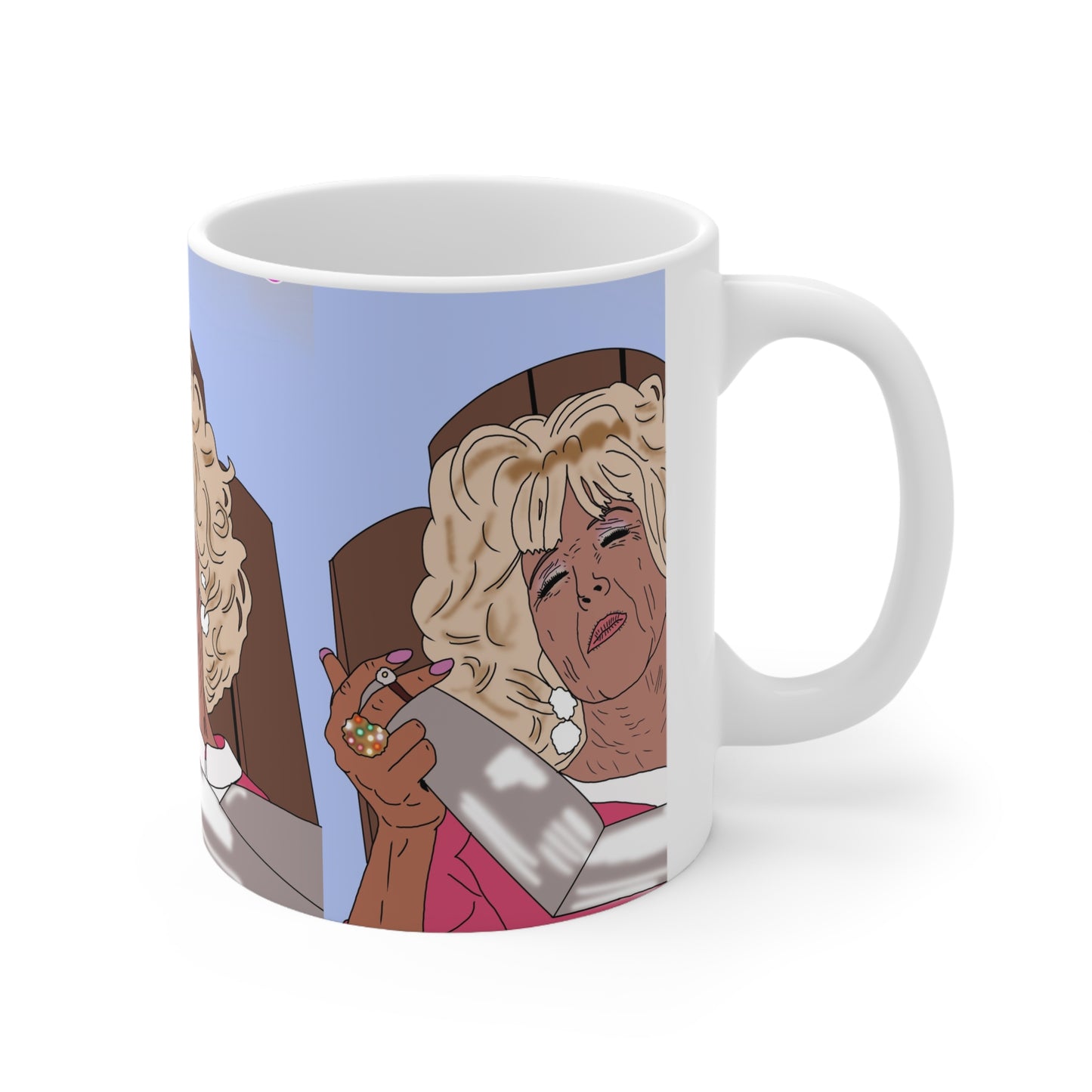 Magda There’s Something About Mary Ceramic Mug — Illustration Coffee Cup
