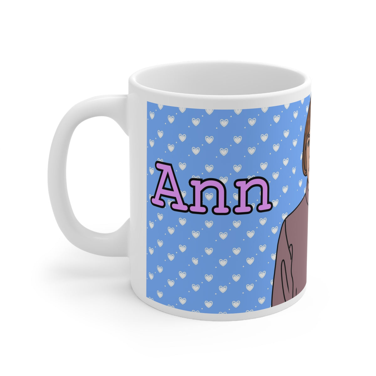 Ann Droid Hearts | Funny Mug | More Jam