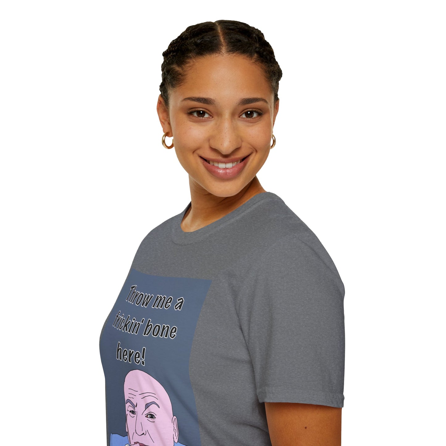 Dr Evil Austin Powers Throw Me a Frickin' Bone T-Shirt — Funny Meme Graphic Tee