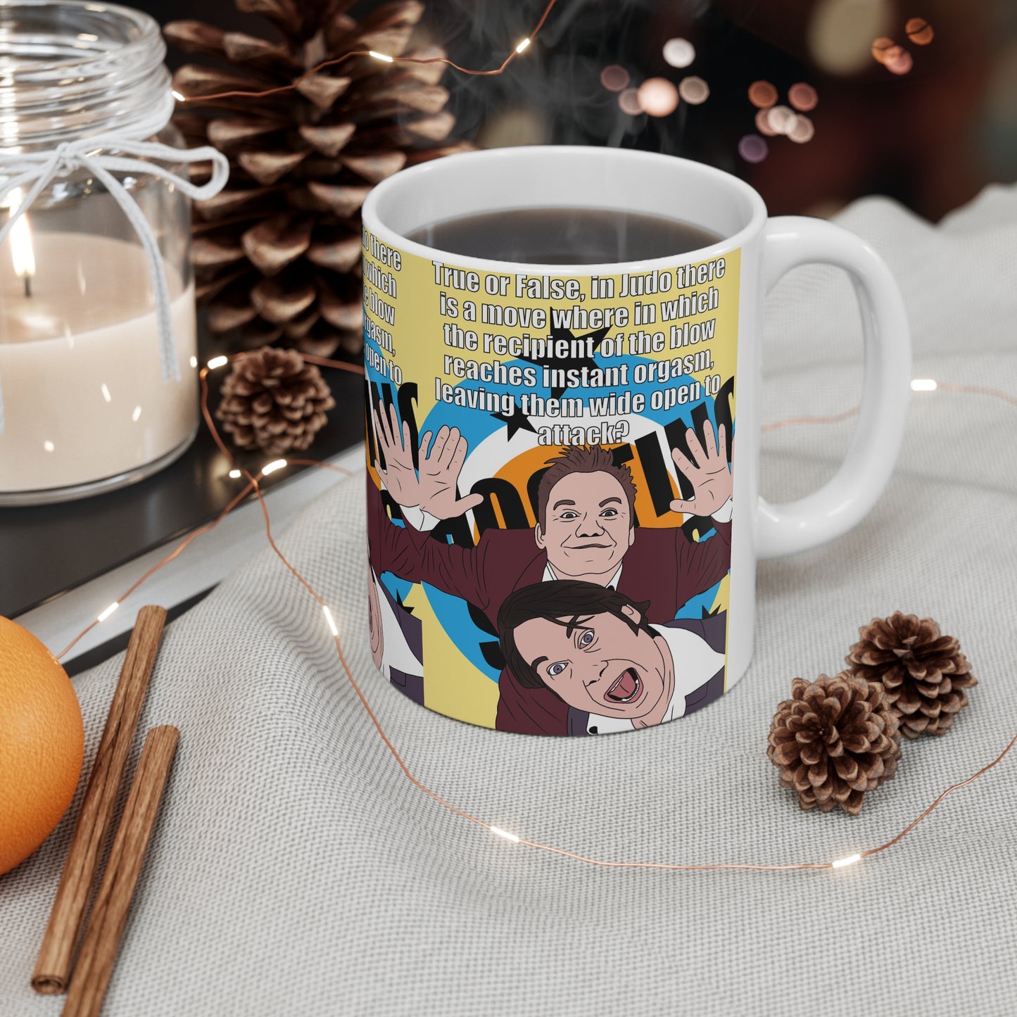True Or False? In Judo There Is A Move... | Shooting Stars Mug | More Jam