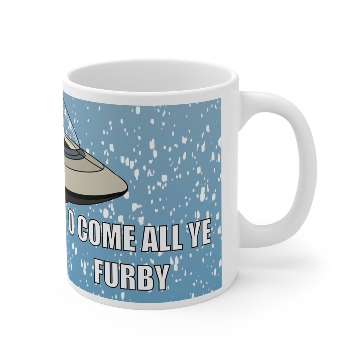 90s O Come All Ye Furby | Christmas Mug | More Jam