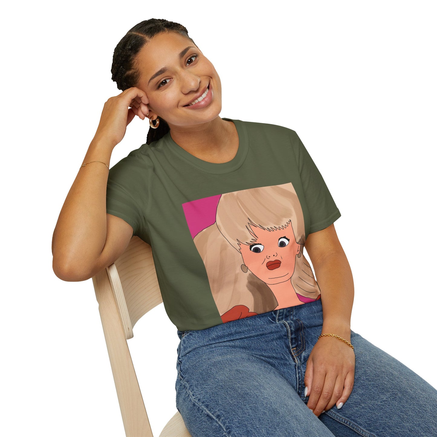 Ewww Retro Pop Art Doll Portrait T-Shirt