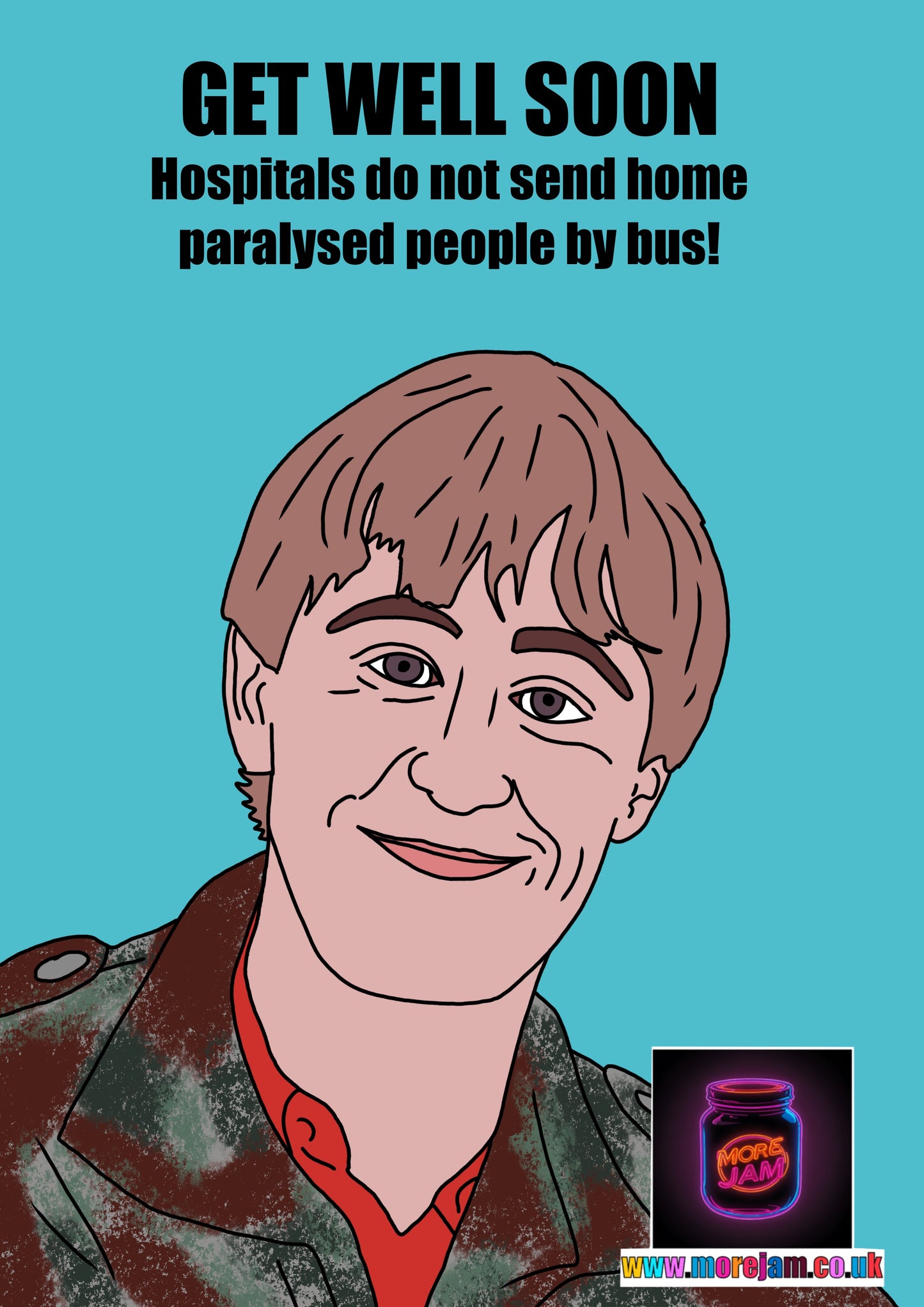 Rodney Trotter Get Well Card | Funny BBC Comedy Only Fools & Horses Card | More Jam