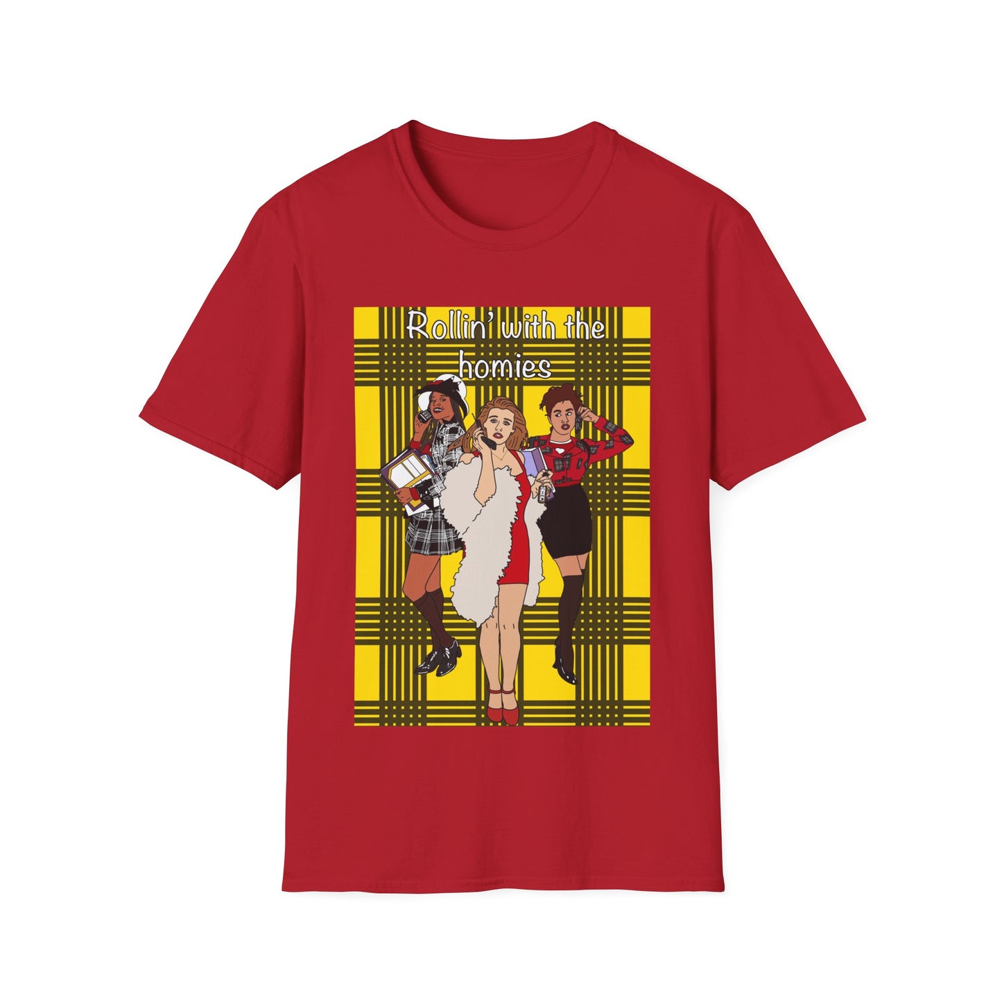90s Clueless Graphic T-Shirt — ‘Clueless’ Plaid Inspired Retro Femme Tee