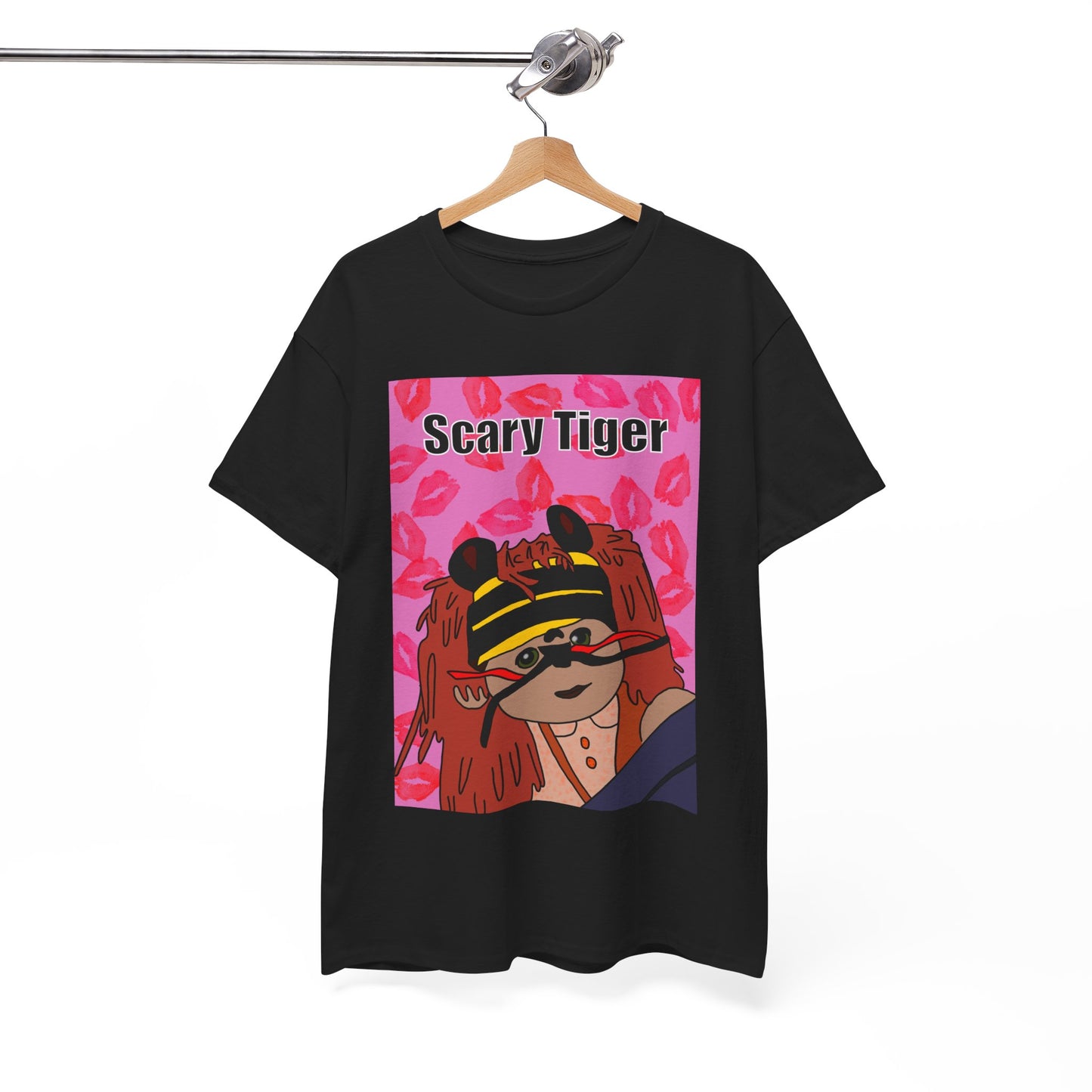 Limited Edition Valentines Day Scary Tiger Graphic Tee