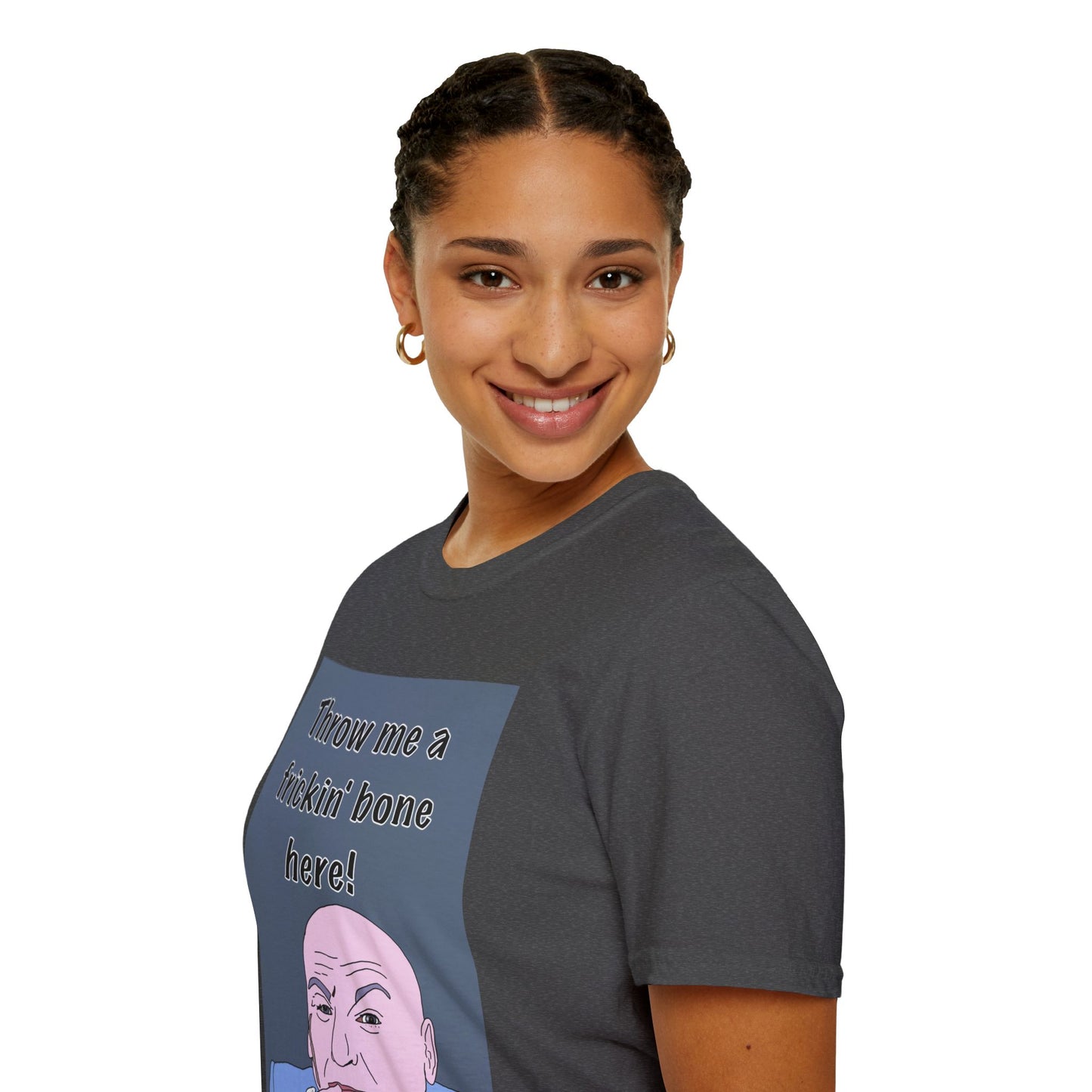 Dr Evil Austin Powers Throw Me a Frickin' Bone T-Shirt — Funny Meme Graphic Tee